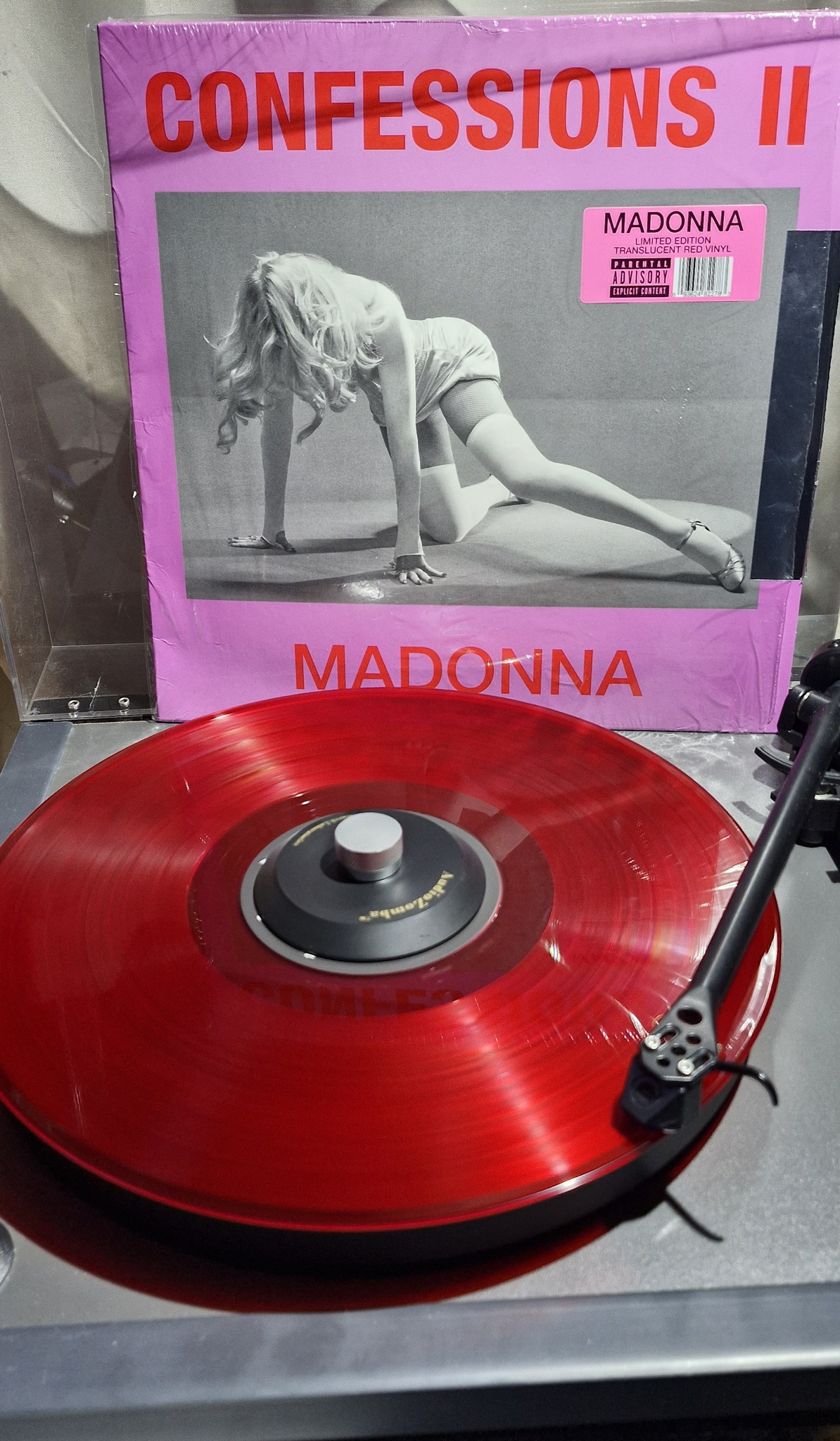 Madonna's Confessions Tour live album on pink/purple splatter vinyl