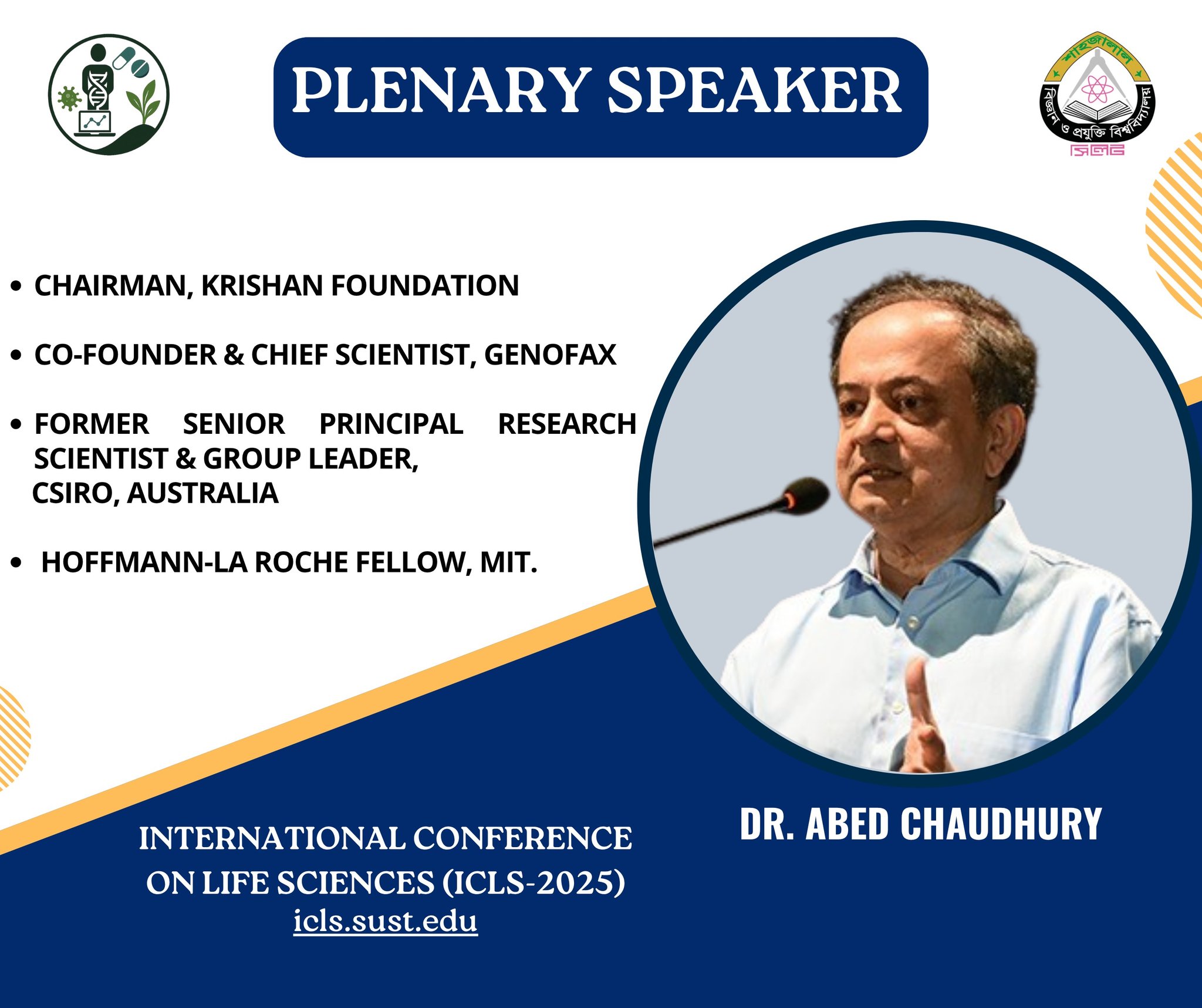 International Conference on Life Sciences - ICLS 2025, SUST