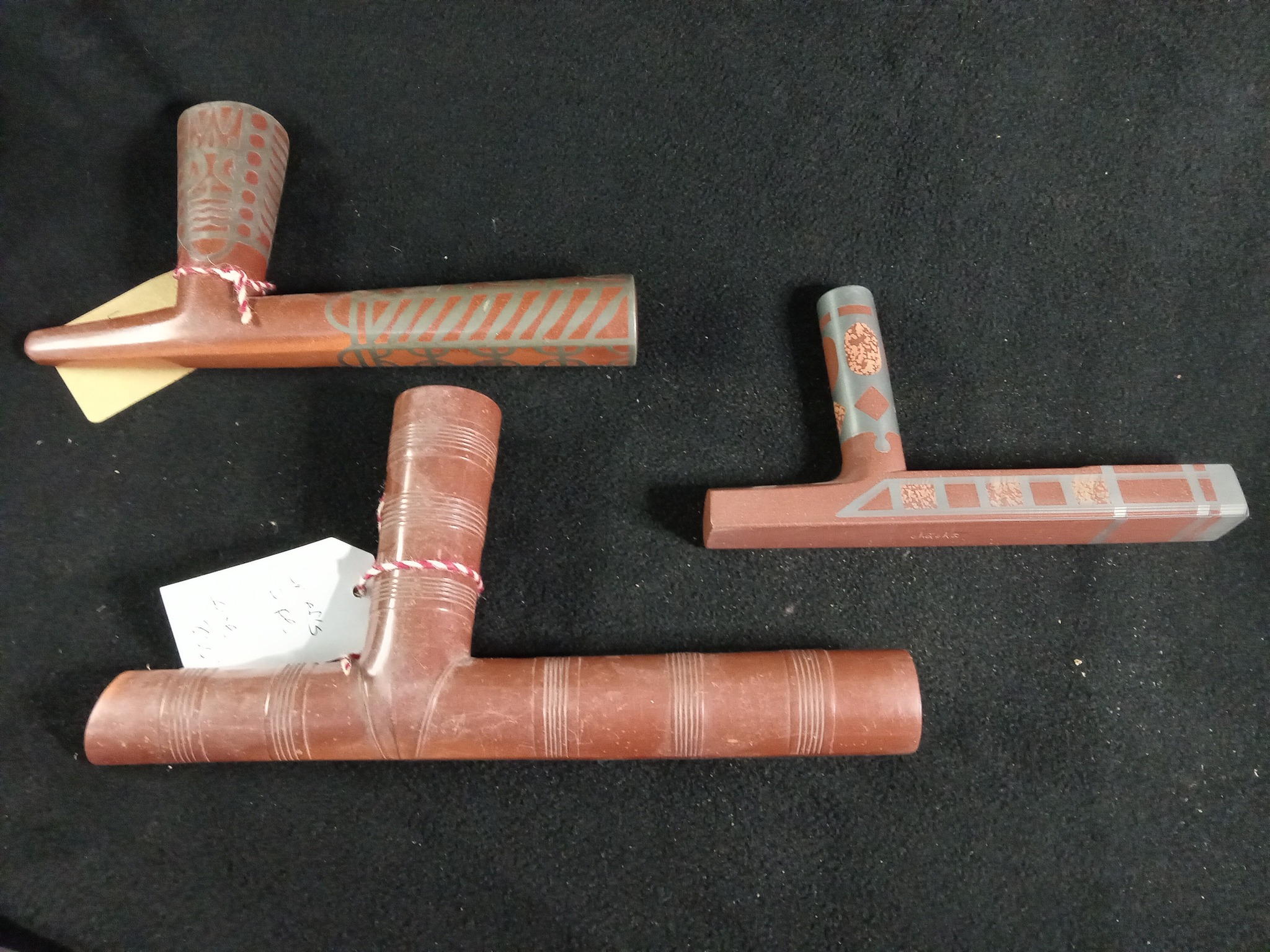Here's 3 of the amazing pipes... - Ceremonial Pipestone Pipes | Facebook