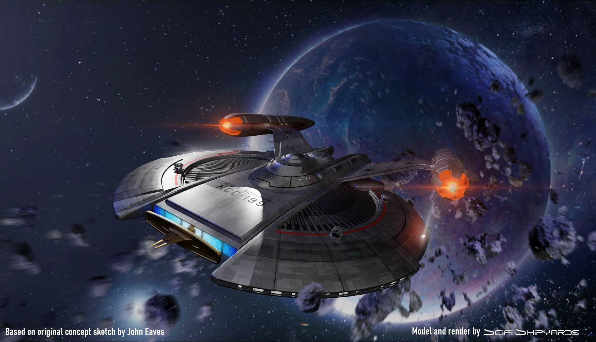 Uss acheron pre-federation scout ship design