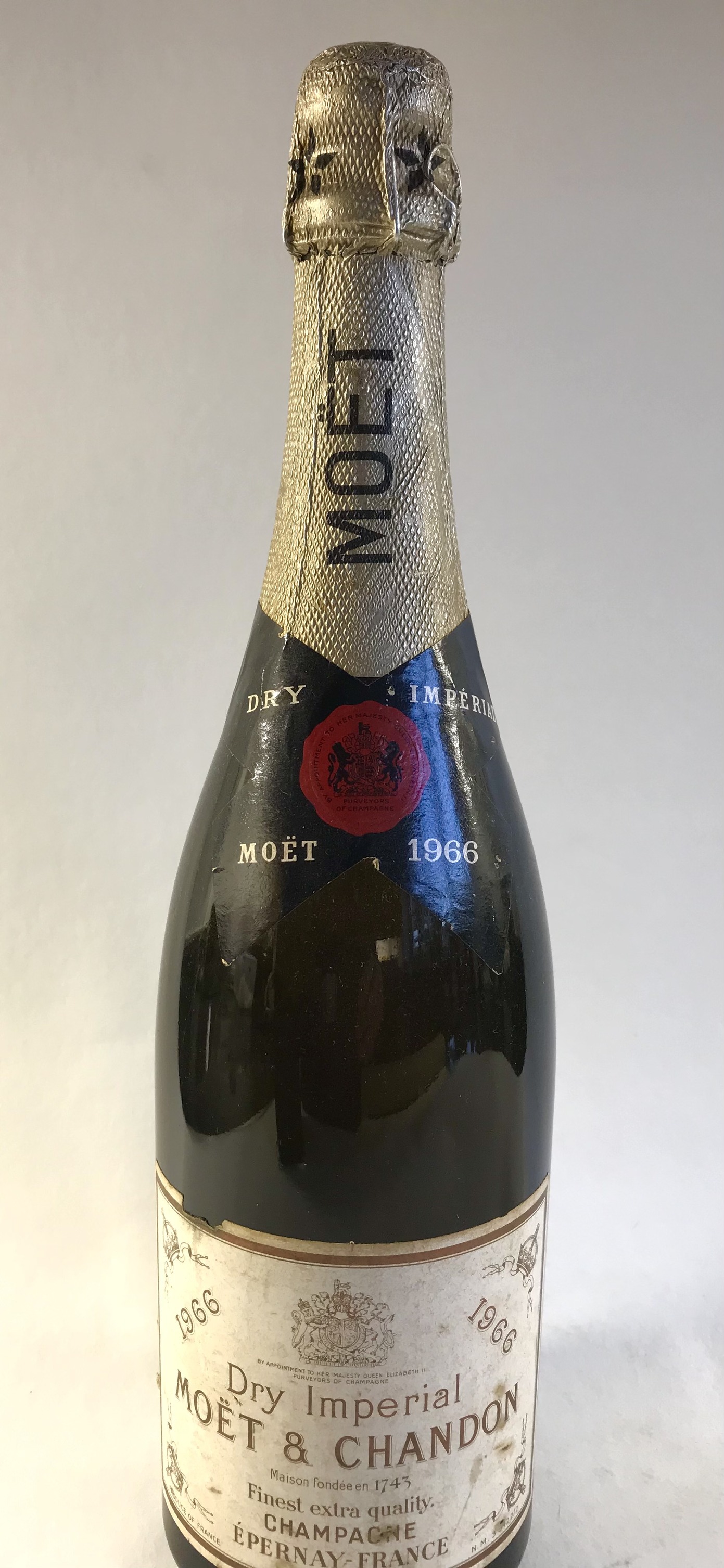 Vintage Moet Chandon Champagne Bottle Found at Garage Sale