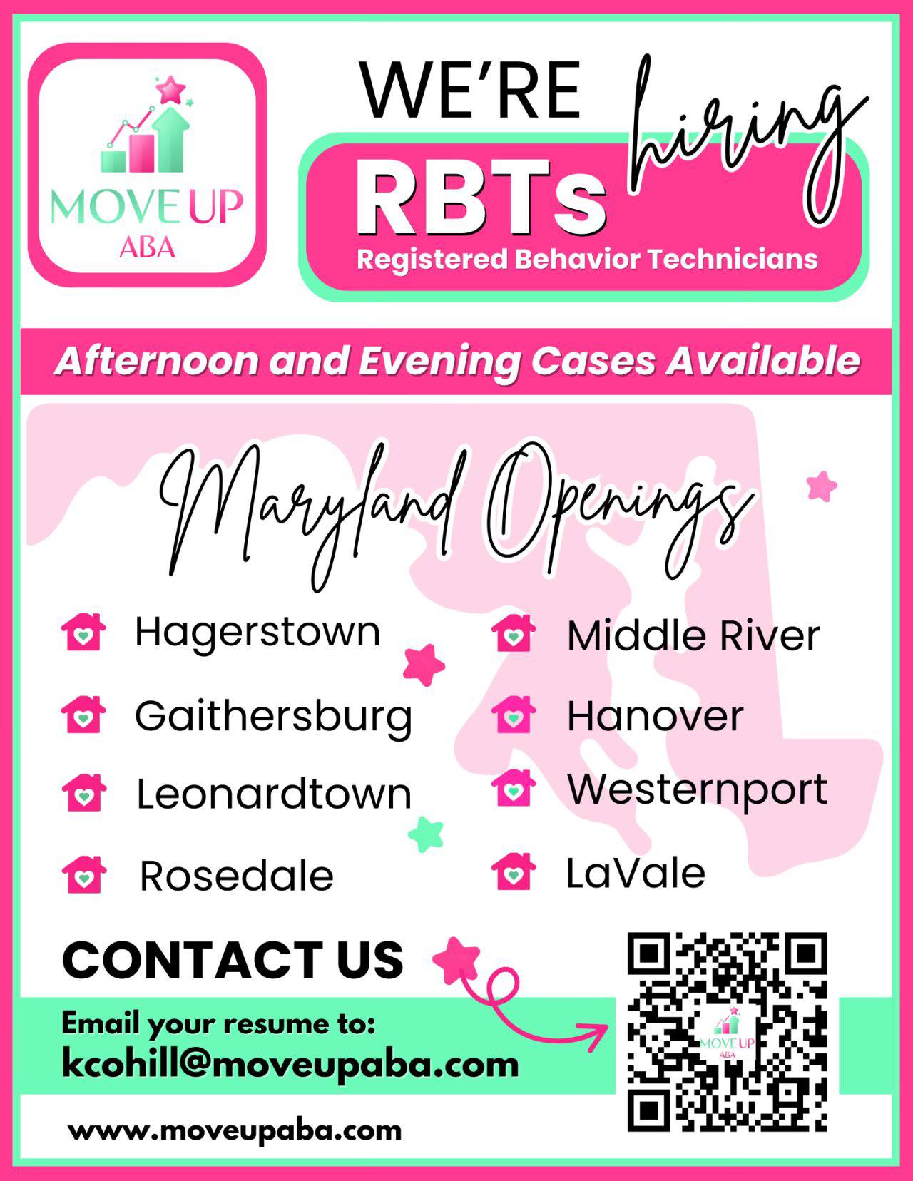 🎉 We’re Hiring RBTs! 🎉 Move Up ABA... - Move Up ABA Maryland | Facebook