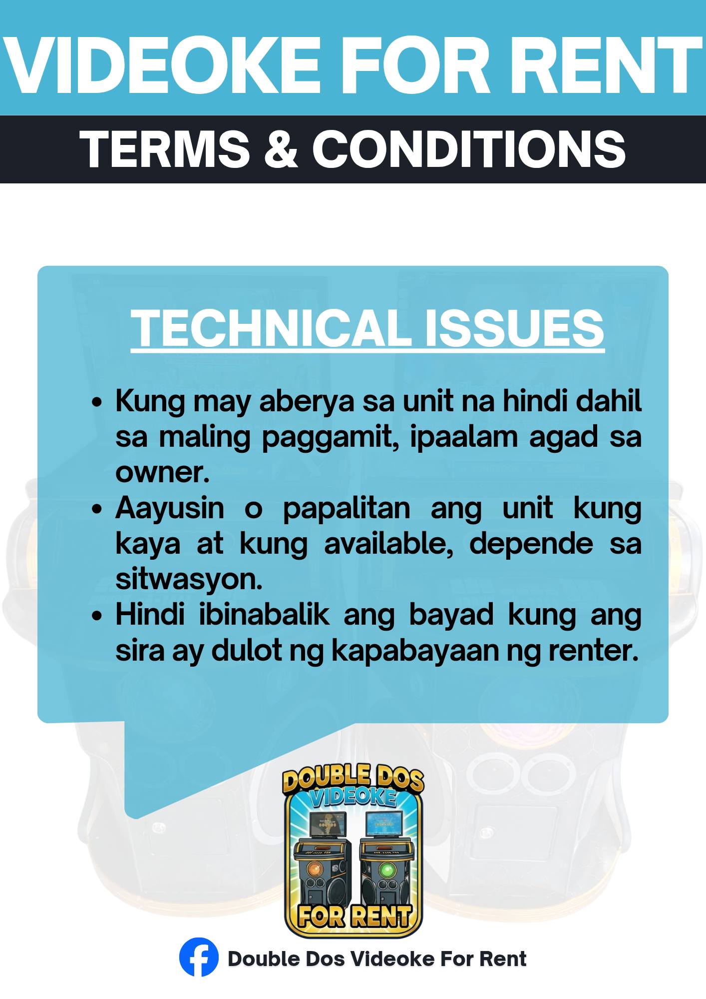 Double Dos Videoke For Rent
