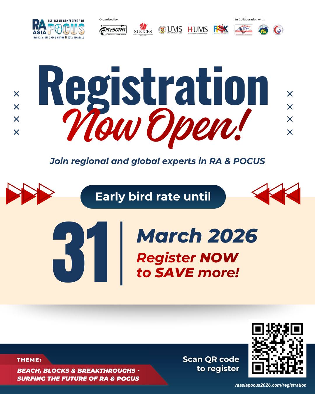 🎉 𝐑𝐞𝐠𝐢𝐬𝐭𝐫𝐚𝐭𝐢𝐨𝐧 𝐢𝐬 𝐍𝐎𝐖 𝐎𝐏𝐄𝐍 𝐟𝐨𝐫 𝐑𝐀... - RA Asia POCUS 2026 | Facebook