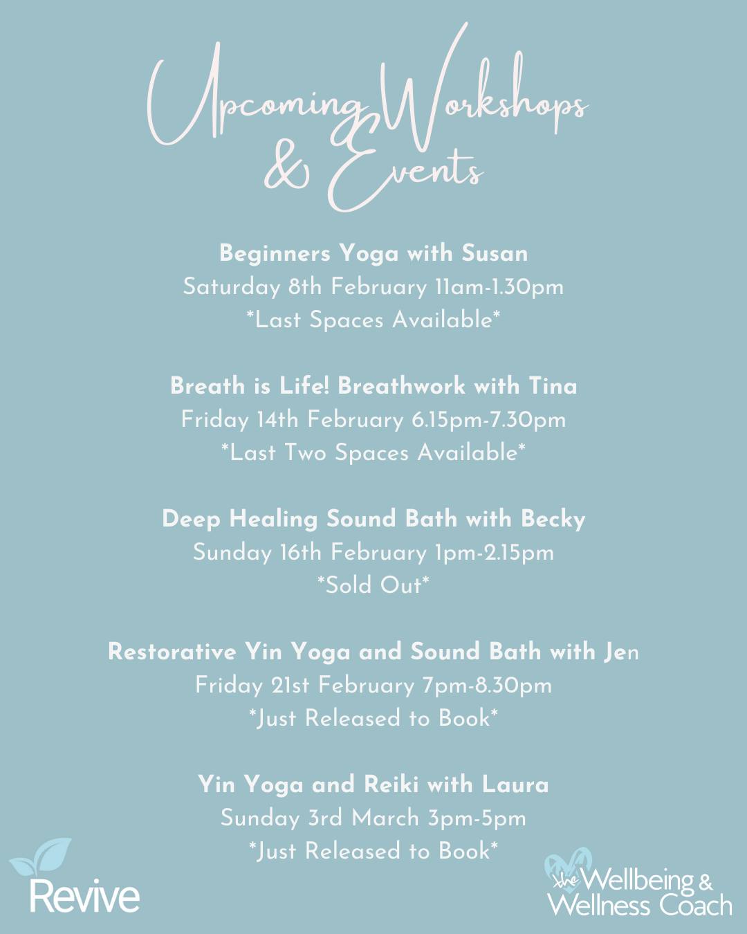 Revive - We love hosting workshops and wellbeing events! What's even ...
