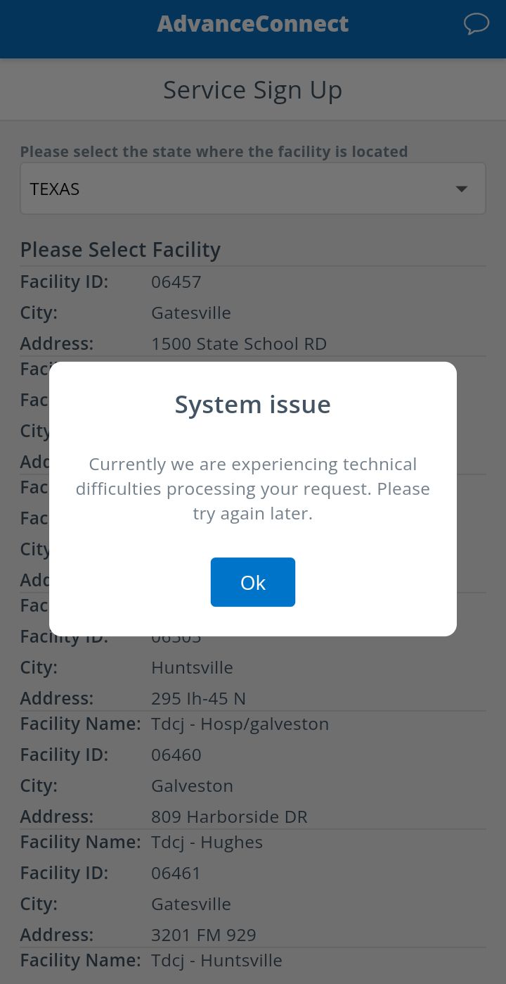 TDCJ Help for Families and Inmates | Hey there... Anyone else get this ...