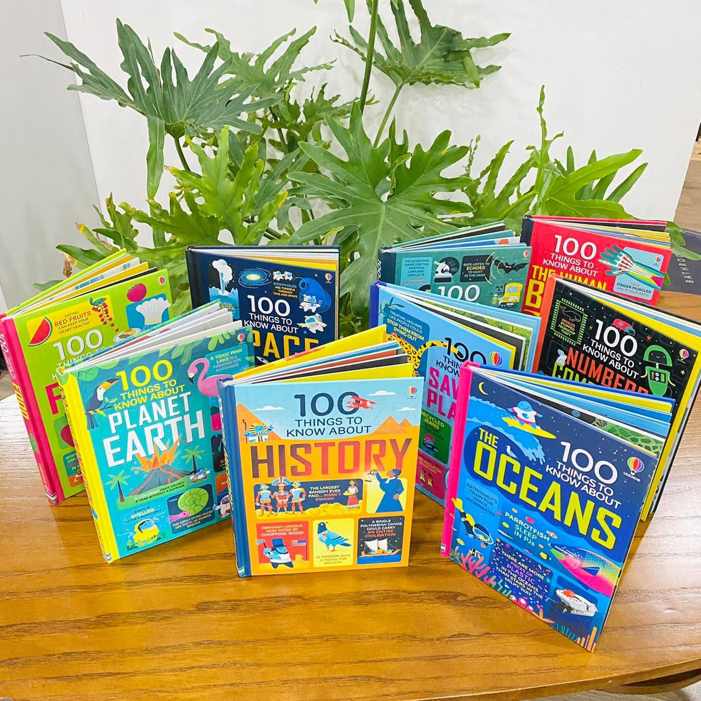 Usborne Publishing's '100 things to know' book series with fun