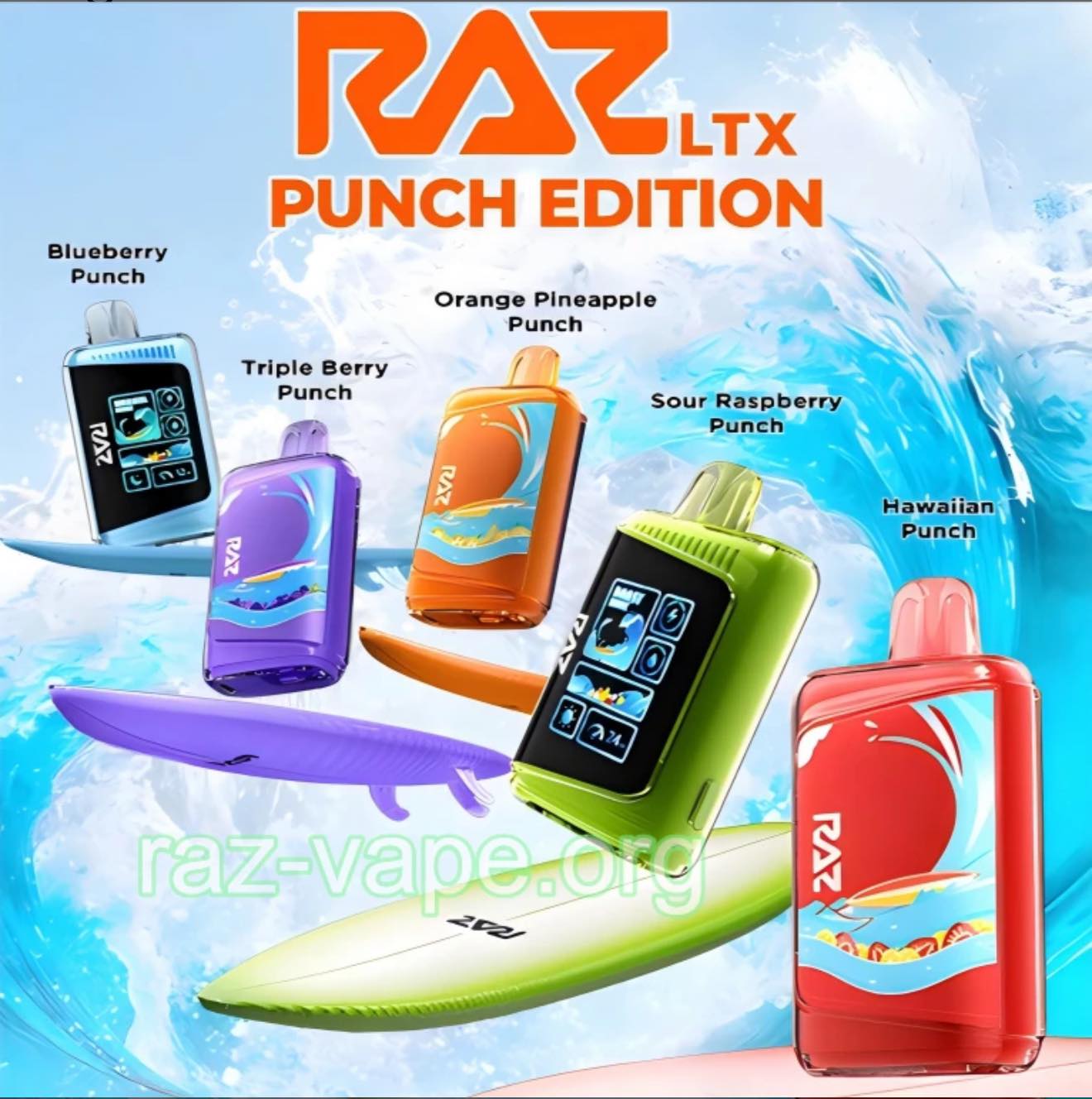 raz punch flavors Smokey's RELX Artisan Battery • Send a delicious shockwave 510-Threaded Color:Watermelon ICE