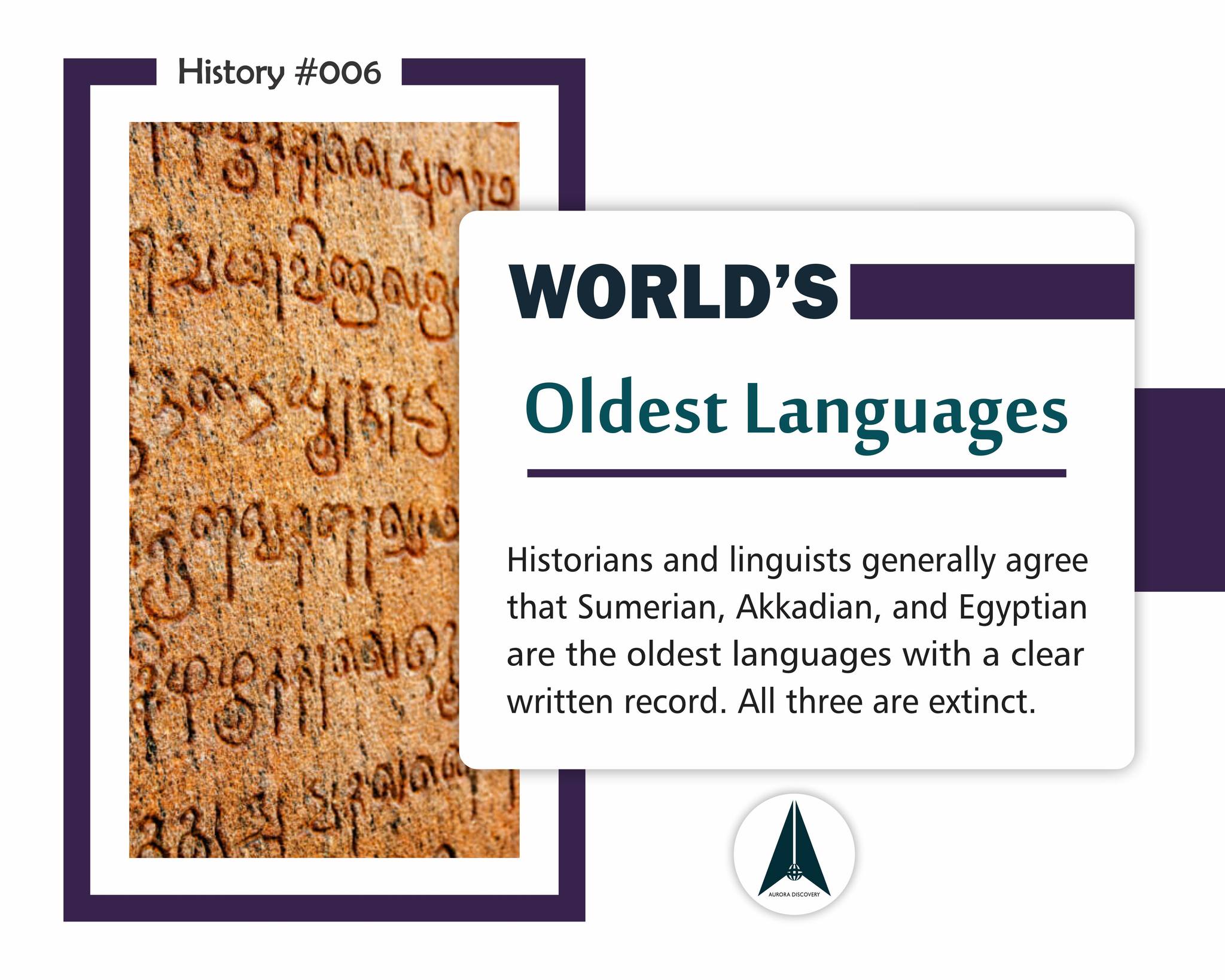 Aurora - Historians and linguists generally agree that Sumerian ...