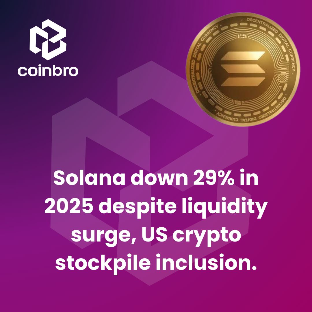 CoinBro - Solana (SOL) drops 29% in 2025 despite a surge in liquidity ...