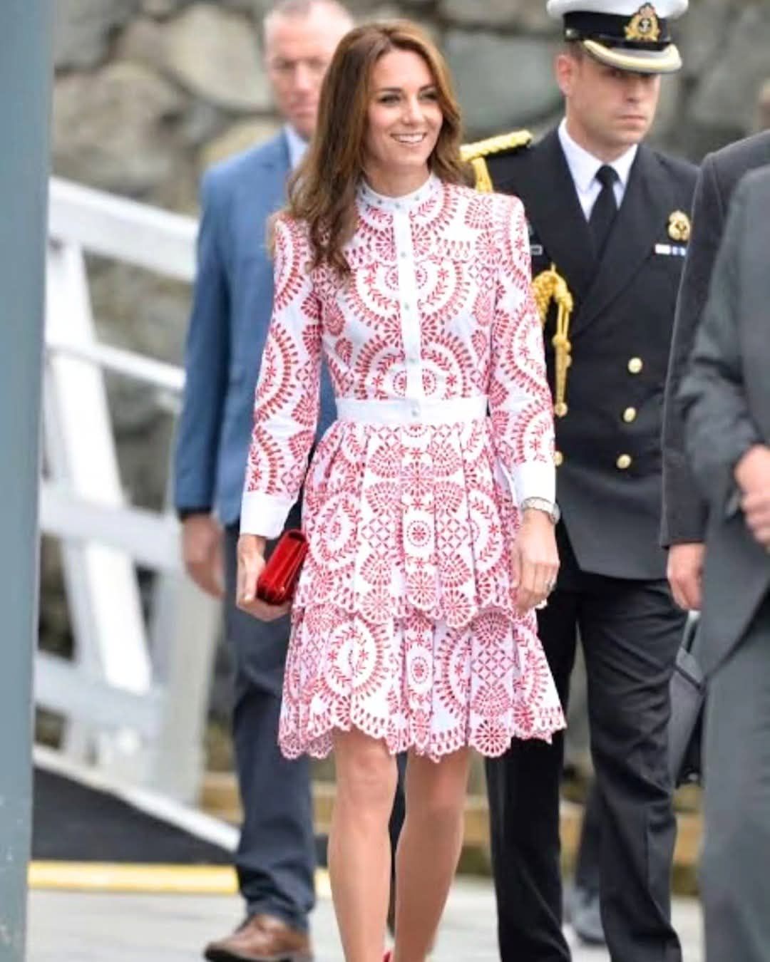 alexander mcqueen cable knit sailor dress PrincessOfWales #Fashion #Catherine Cream by McQueen, wore this dress on 4th July 2011 at Prince Edward's Island in Canada petey