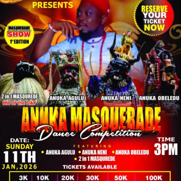 The just concluded masquerade show ! Anuka Agulu took the 2nd position ...