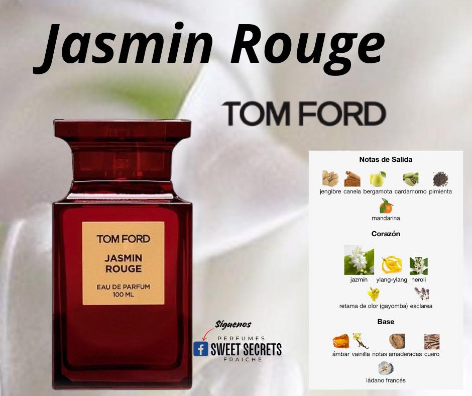 Jasmin Rouge de Tom Ford es un perfume femenino intenso y seductor