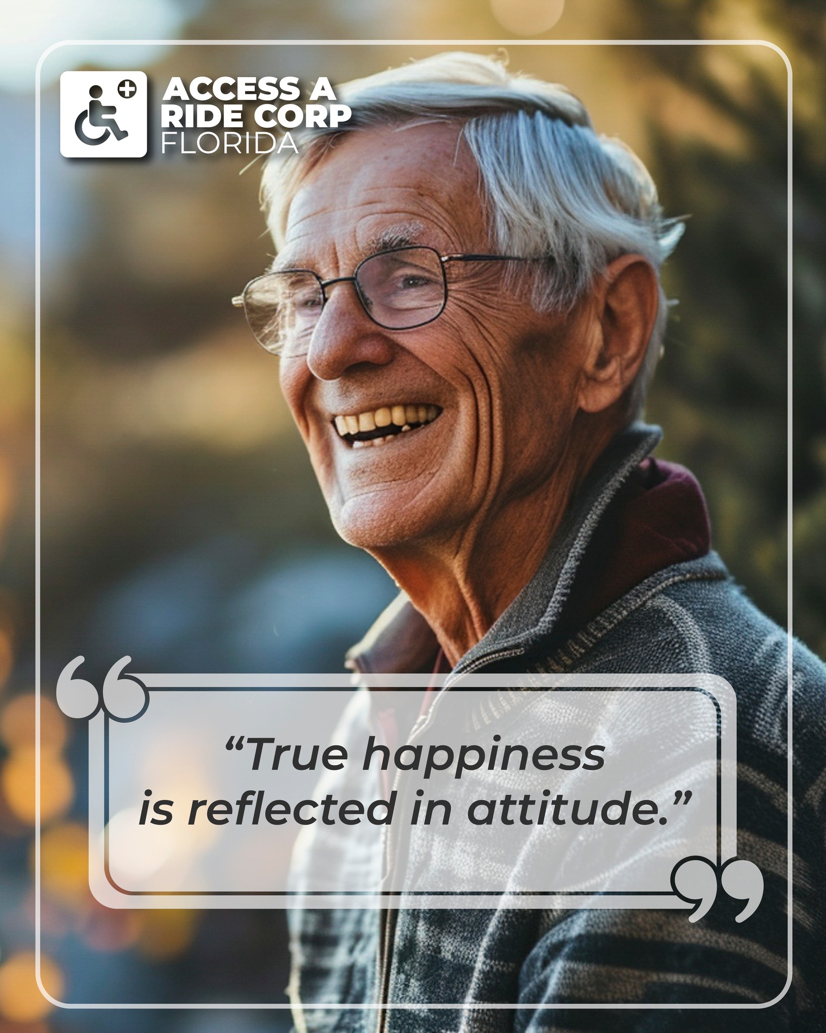 Happiness isn’t just a feeling —... - Access a Ride Florida | Facebook