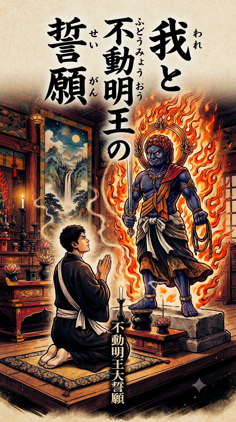 大日如来教令轮身。中央大圣不动明王
