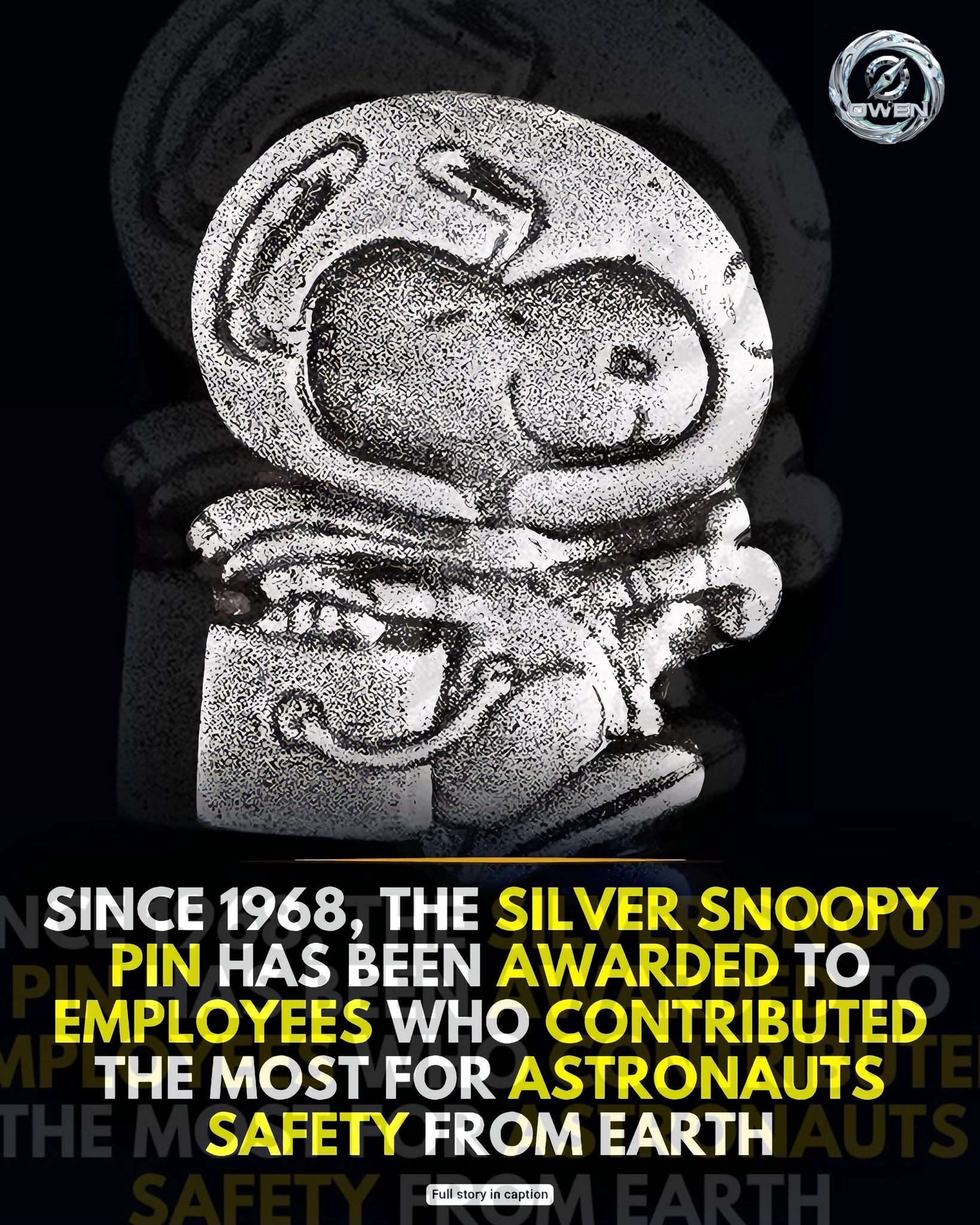 Snoopy as Astrobeagle symbol for NASA safety