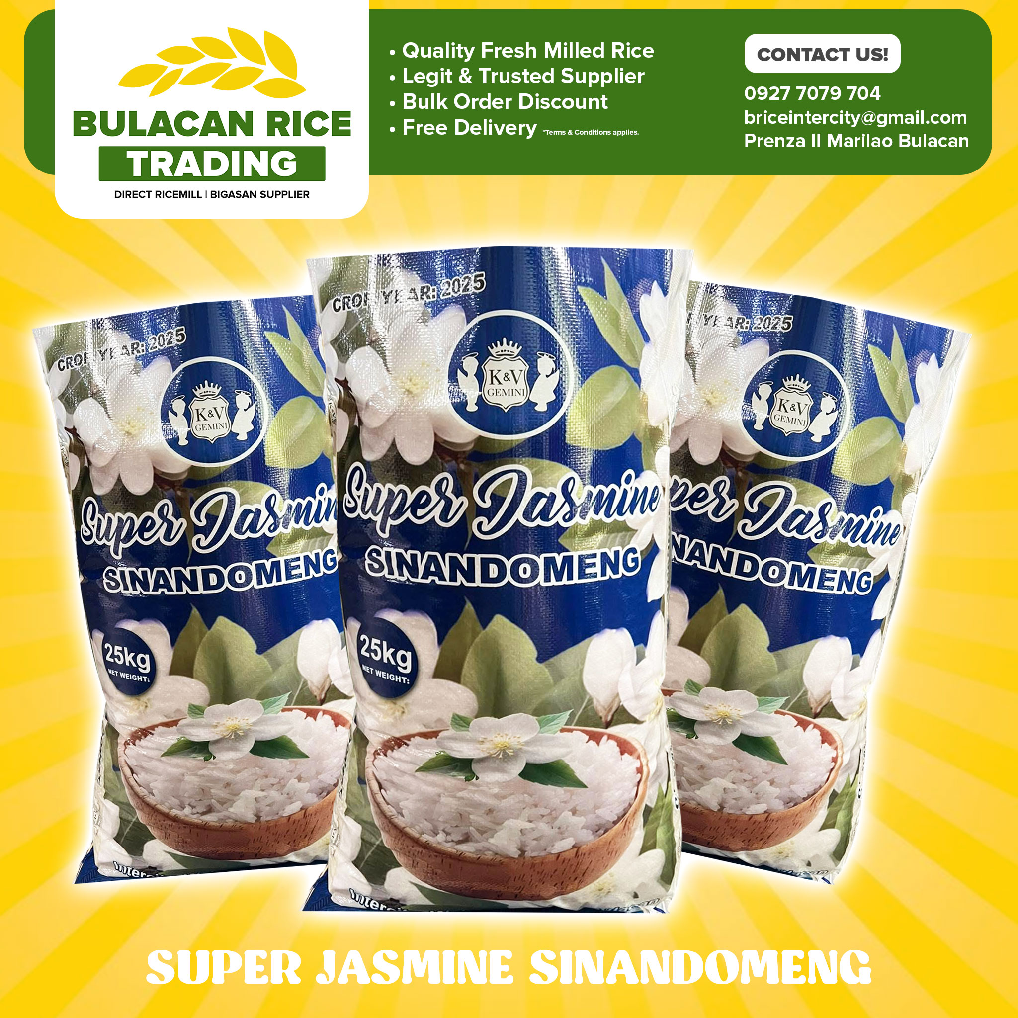 Bulacan - 𝐁𝐈𝐆𝐀𝐒 𝐏𝐀𝐍𝐆 𝐍𝐄𝐆𝐎𝐒𝐘𝐎 𝐎𝐑 𝐏𝐀𝐍𝐆 𝐒𝐀𝐑𝐈𝐋𝐈𝐍𝐆 𝐊𝐎𝐍𝐒𝐔𝐌𝐎 🌾 𝐖𝐞 𝐨𝐟𝐟𝐞𝐫 𝐁𝐢𝐠 ...