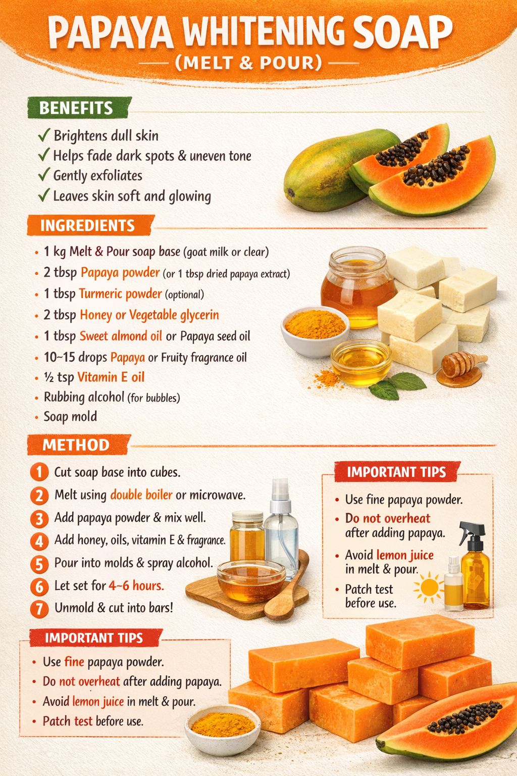 homemade glutathione soap Make papaya whitening for glowing skin _collection_refills