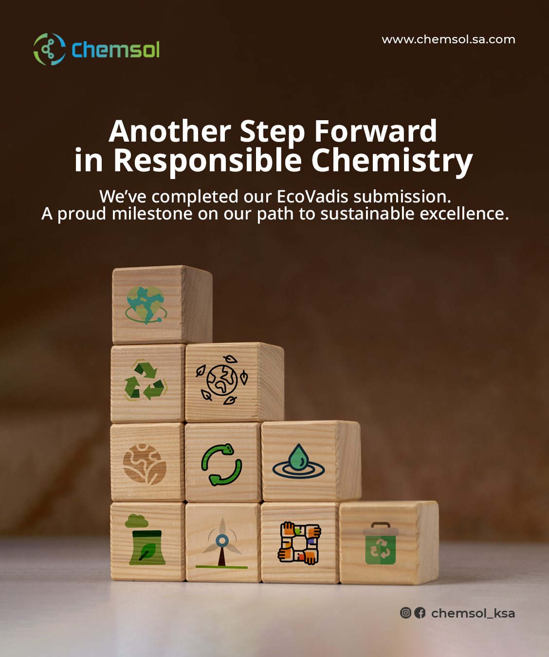 Chemsol - We’re proud to announce the completion of our EcoVadis ...