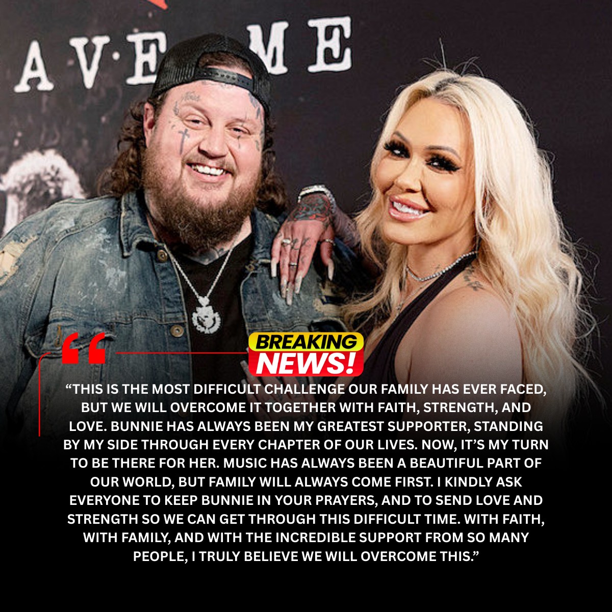 Rhythm - SAD NEWS: Country music star Jelly Roll and his beloved wife ...