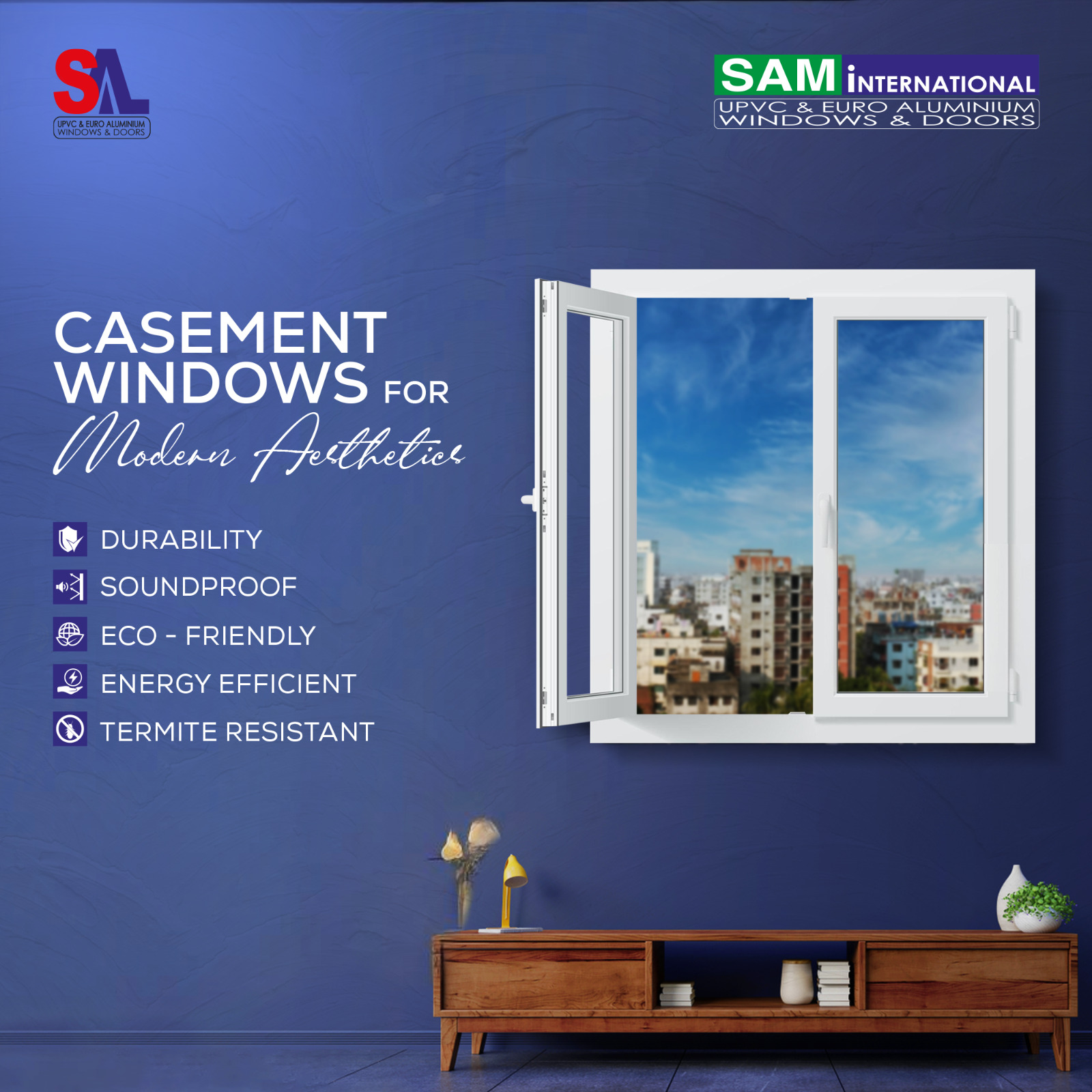 SAM International UPVC & Euro Windows | Chittagong