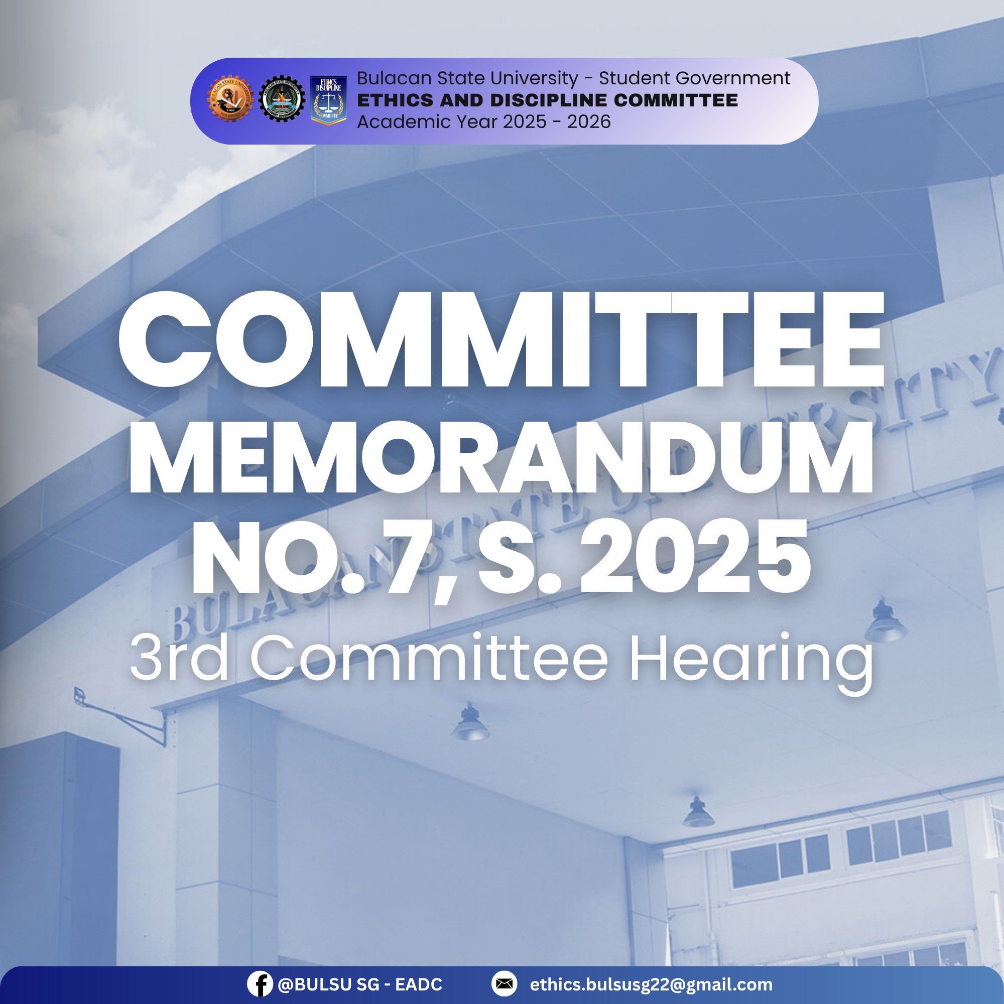 BULSU SG... - BULSU SG Ethics and Discipline Committee - EADC