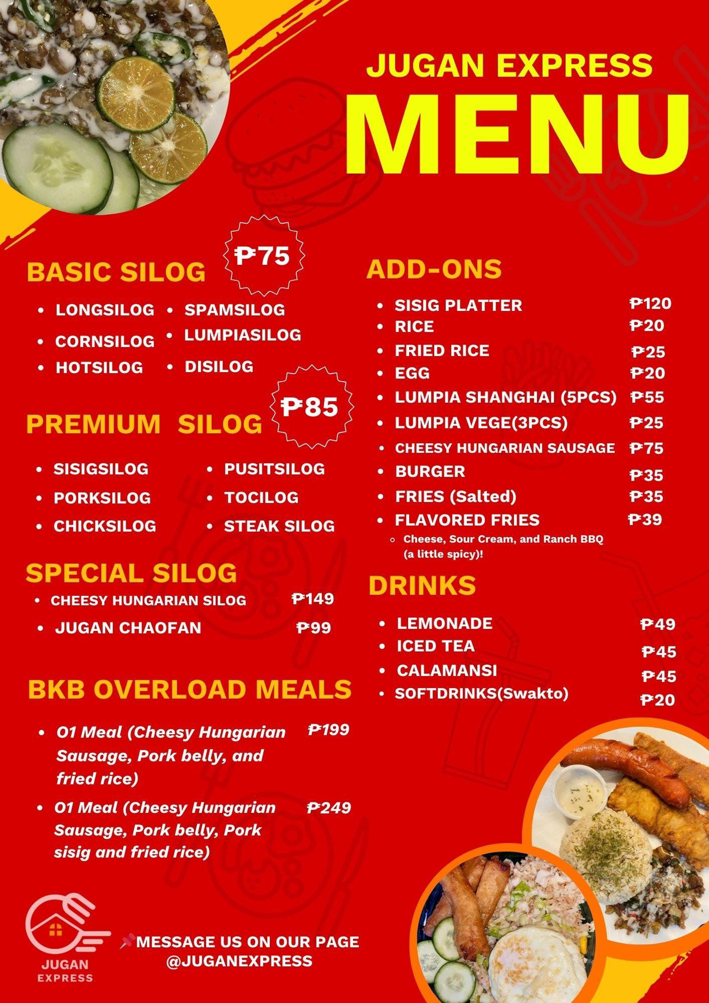 🌞 GOOD MORNING, KA-SILOG! 🍽️ Exciting... - Jugan Express ₱75 | Facebook