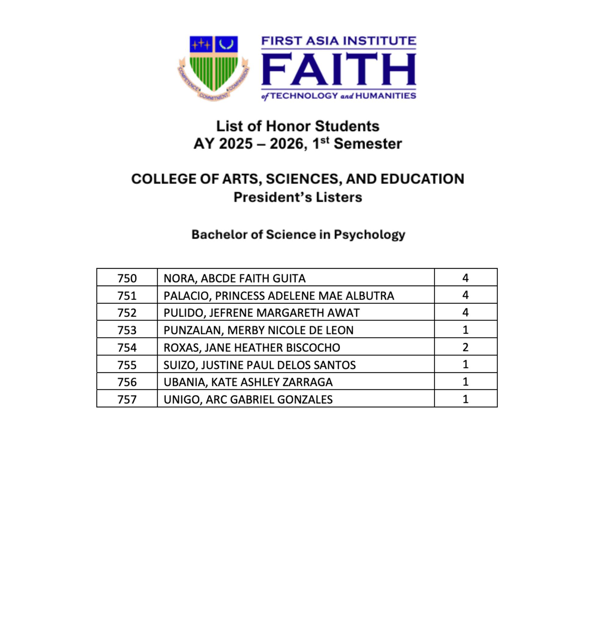 FAITH Colleges - College of Arts, Sciences, & Education | Facebook