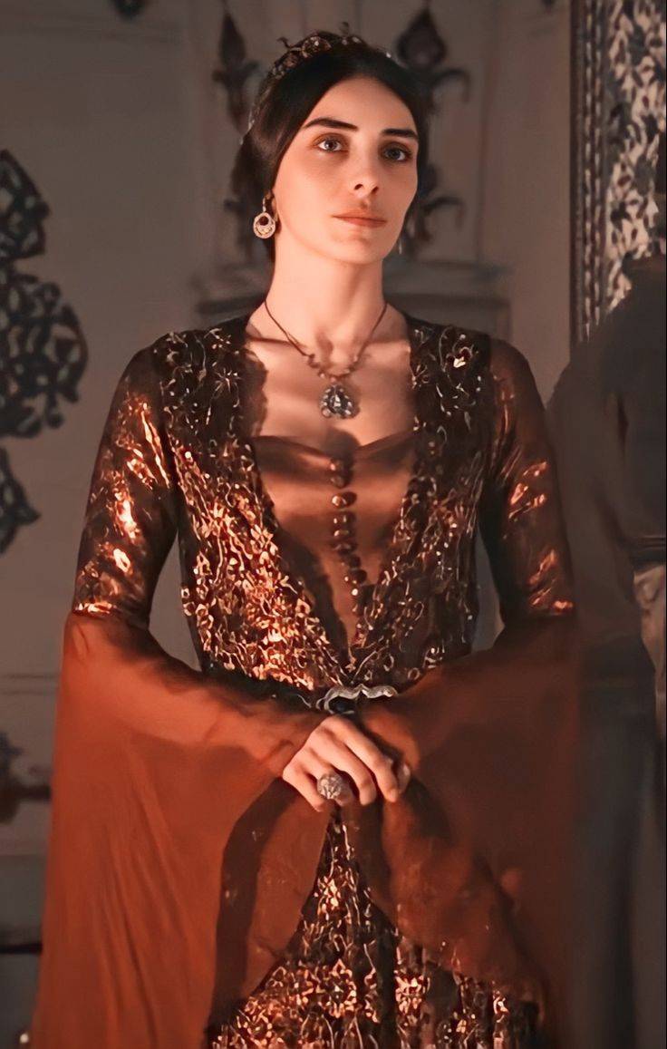 hurrem sultan dress designs Mahidevran Sultan's collection.. ❣️ #viralpageforyou #seriesloverinternational #beauty #MagnificentCentury real hurrem sultan dress size:10.5 loop:Women's Crown Black Trench Coat with