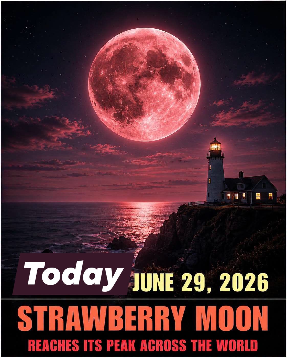 The Strawberry Moon will be visible across Washington tonight on