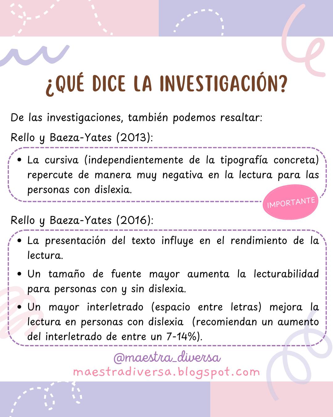 Maestra Diversa - La forma de presentar el texto tiene... | Facebook