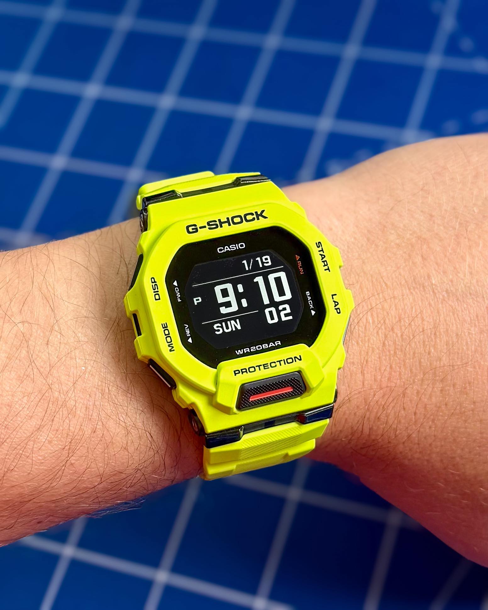 Vibrant G-Shock GBD-200 in luminous yellow