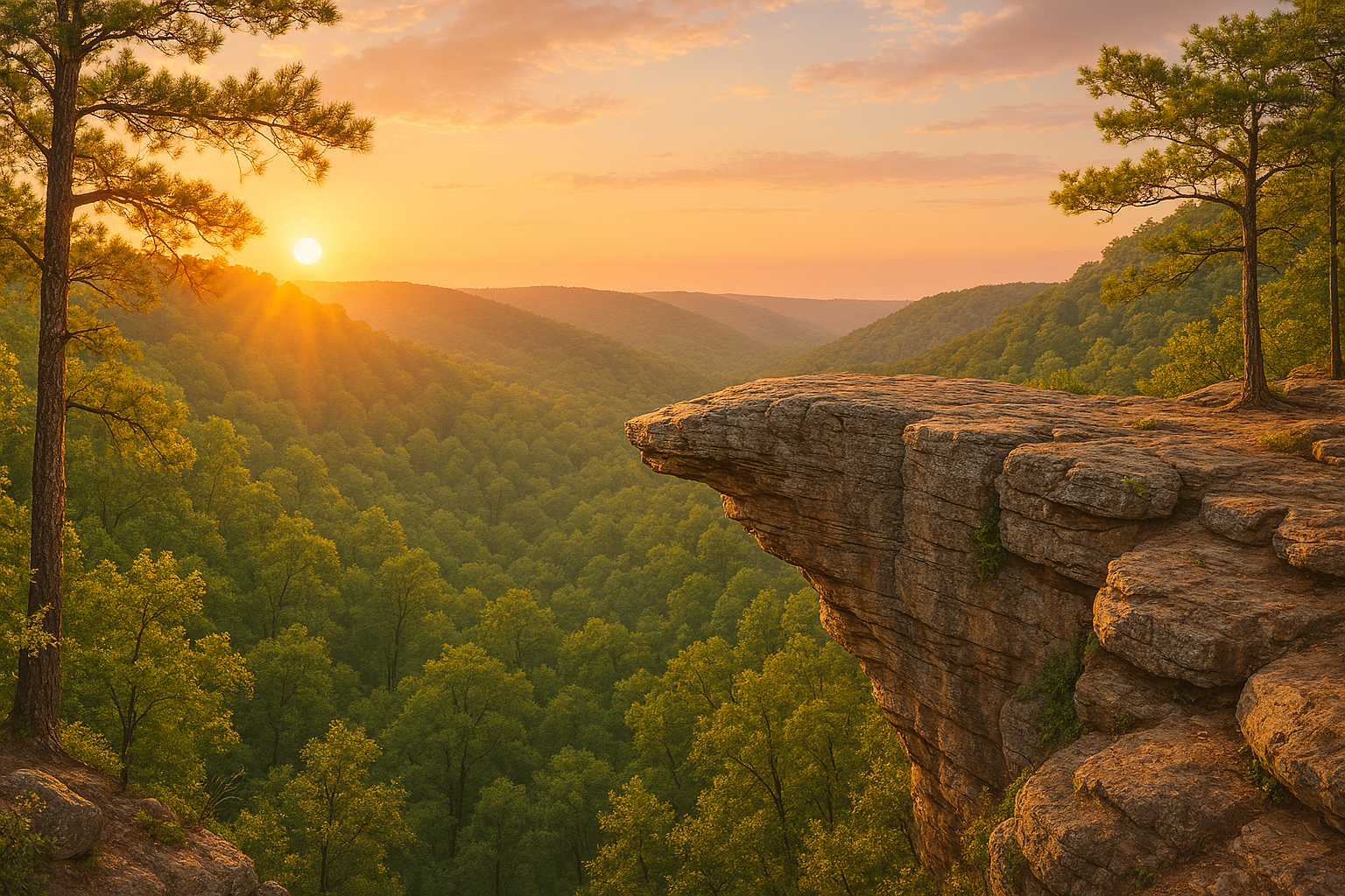 The Ozarks - Hawksbill Crag, also known as Whitaker Point, is a famous ...