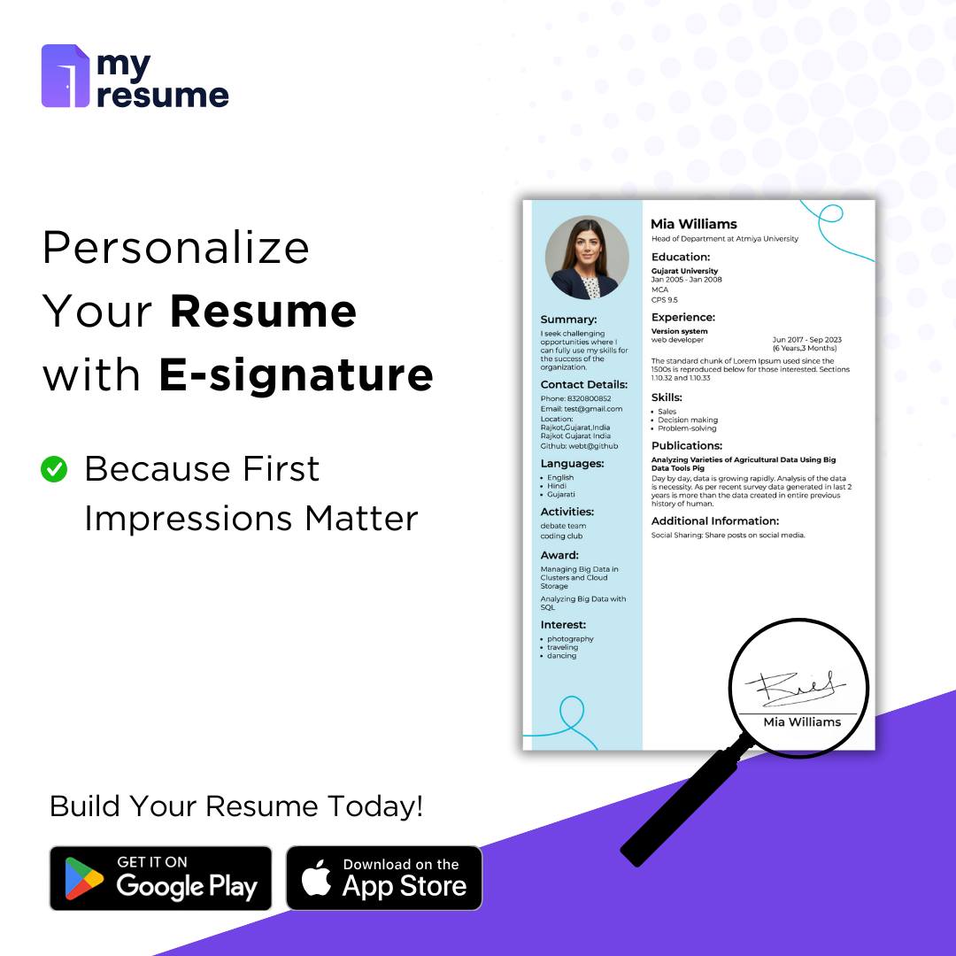 My Resume Builder CV Maker App