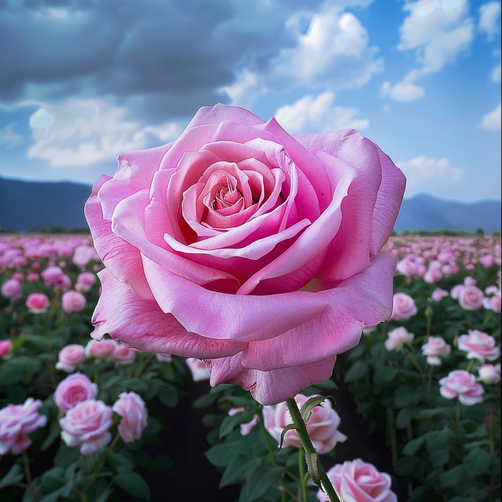 ARABIA アラビア ボタニカ 野ばら　rosa polyantha This polyantha rose (Rosa 'The Fairy') is laden with late summer
