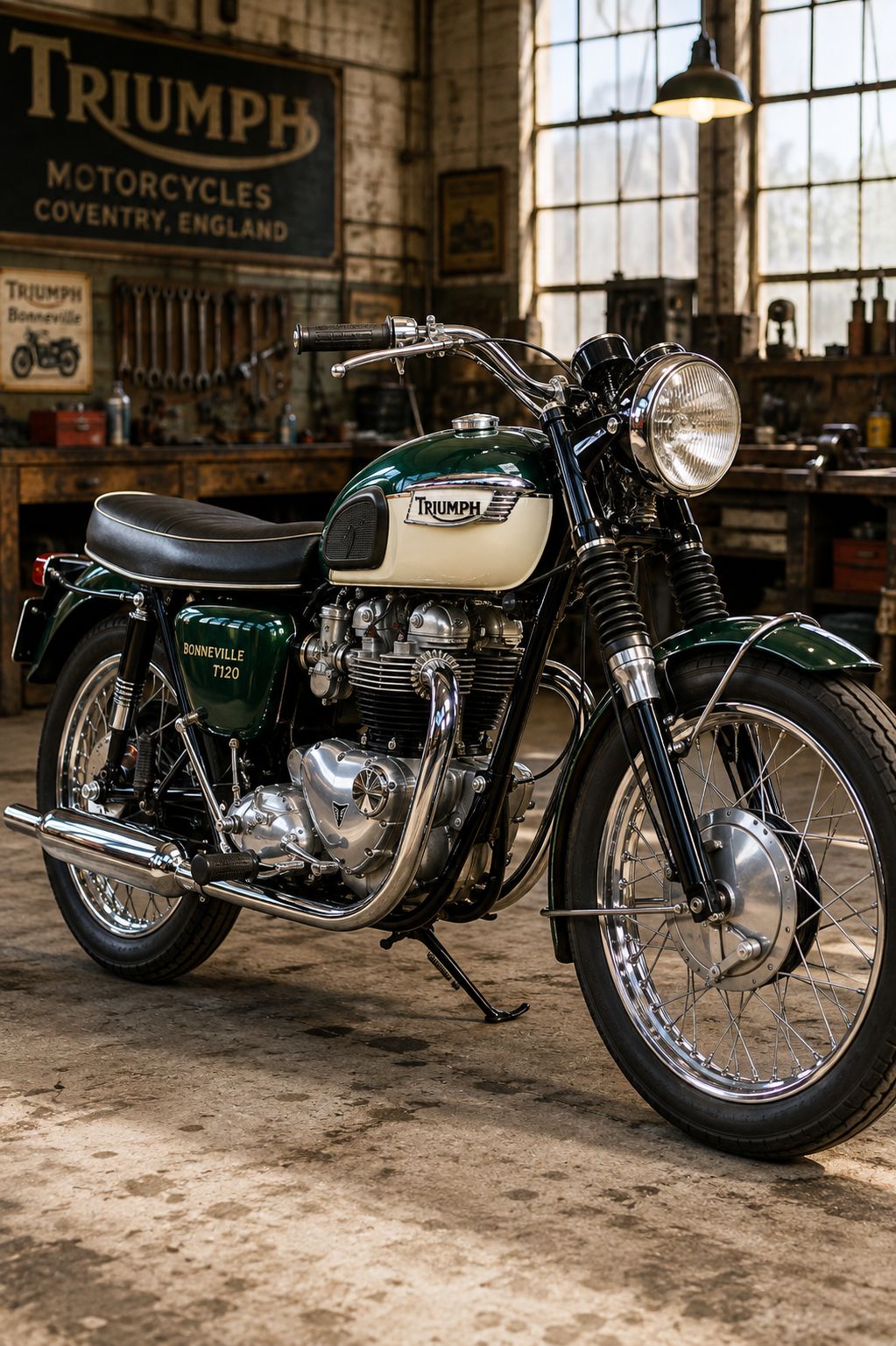 Introduction of the 1959 Triumph Bonneville T120 motorcycle
