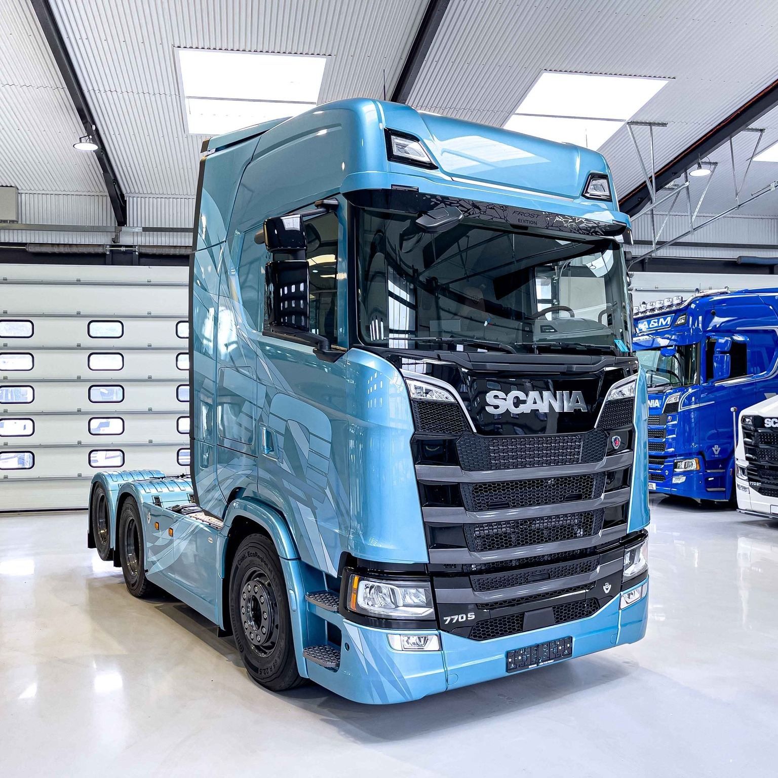 Camion Miniature Scania S770 Highline Frost Edition Blue - Marque Solido - Neuf