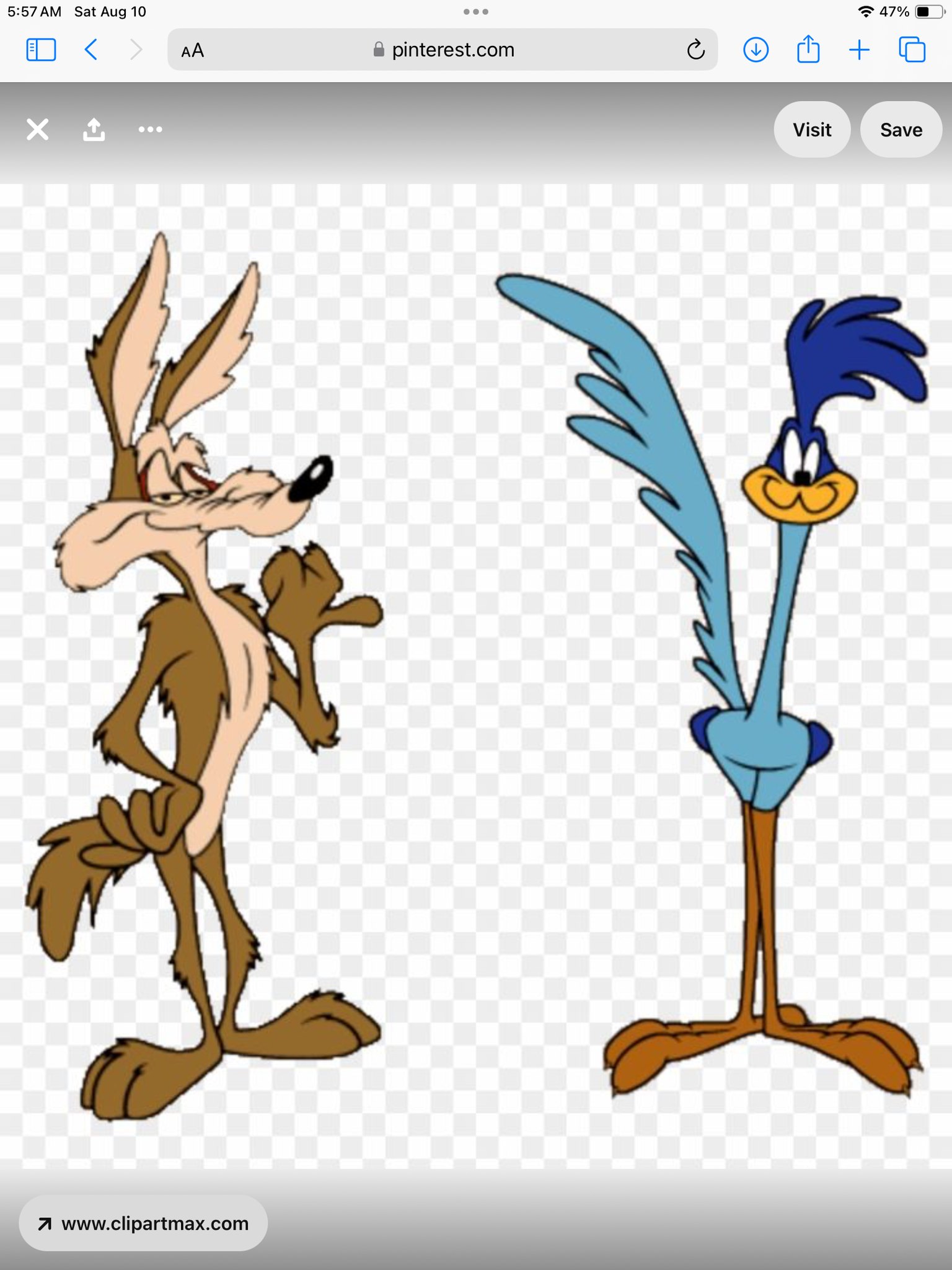 Road Runner and Wile E. Coyote - Harley Davidson