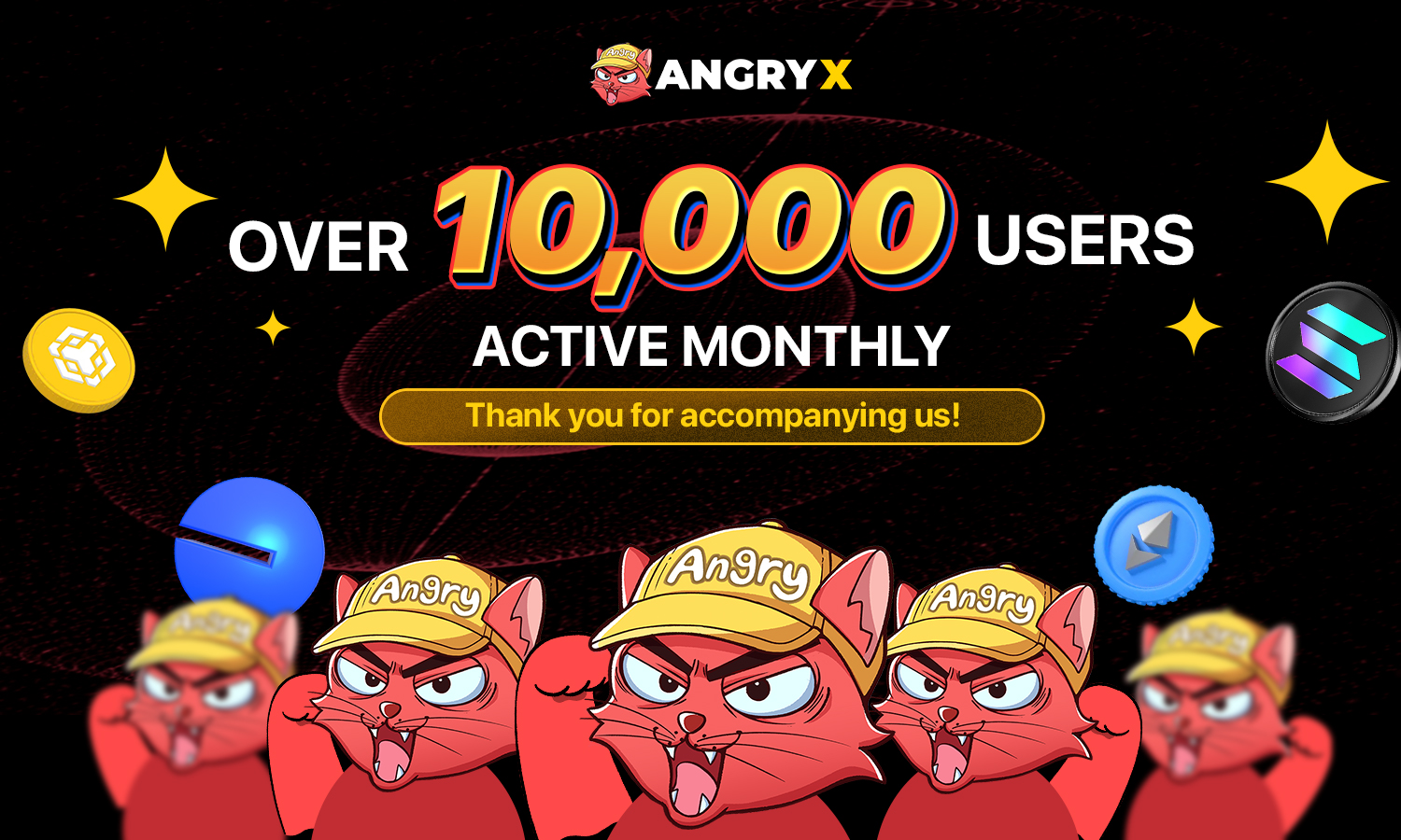 AngryX - DEX Trading Platform - 🌟 AngryX surpasses 10,000 monthly ...