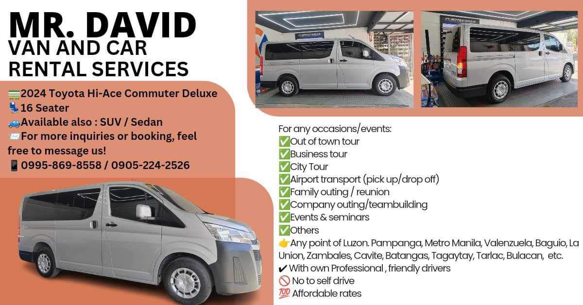 Mr David Car Rental Services - Pampanga | San Fernando
