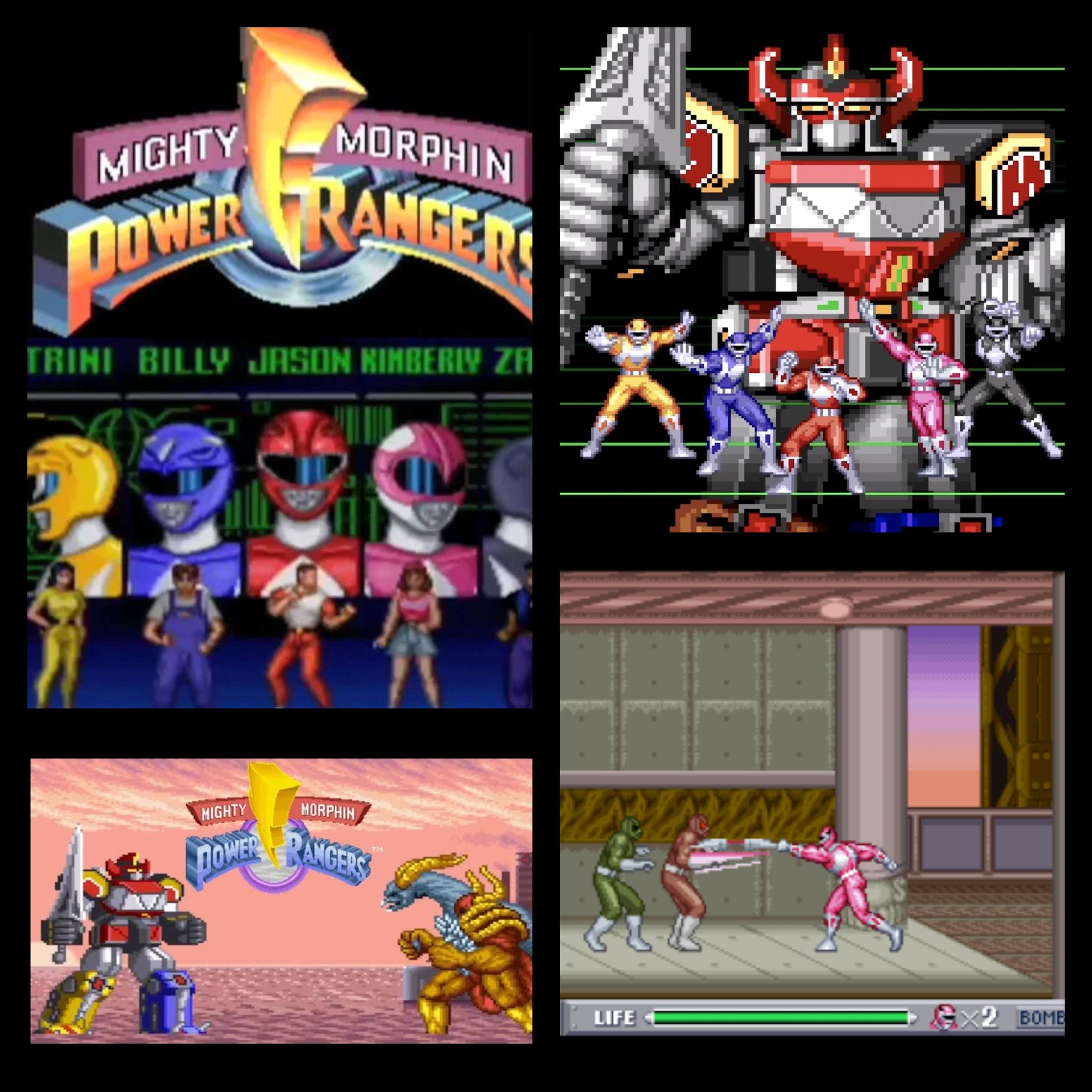 Khogamehub: - Mighty Morphin Power Rangers (SNES) Classic side ...