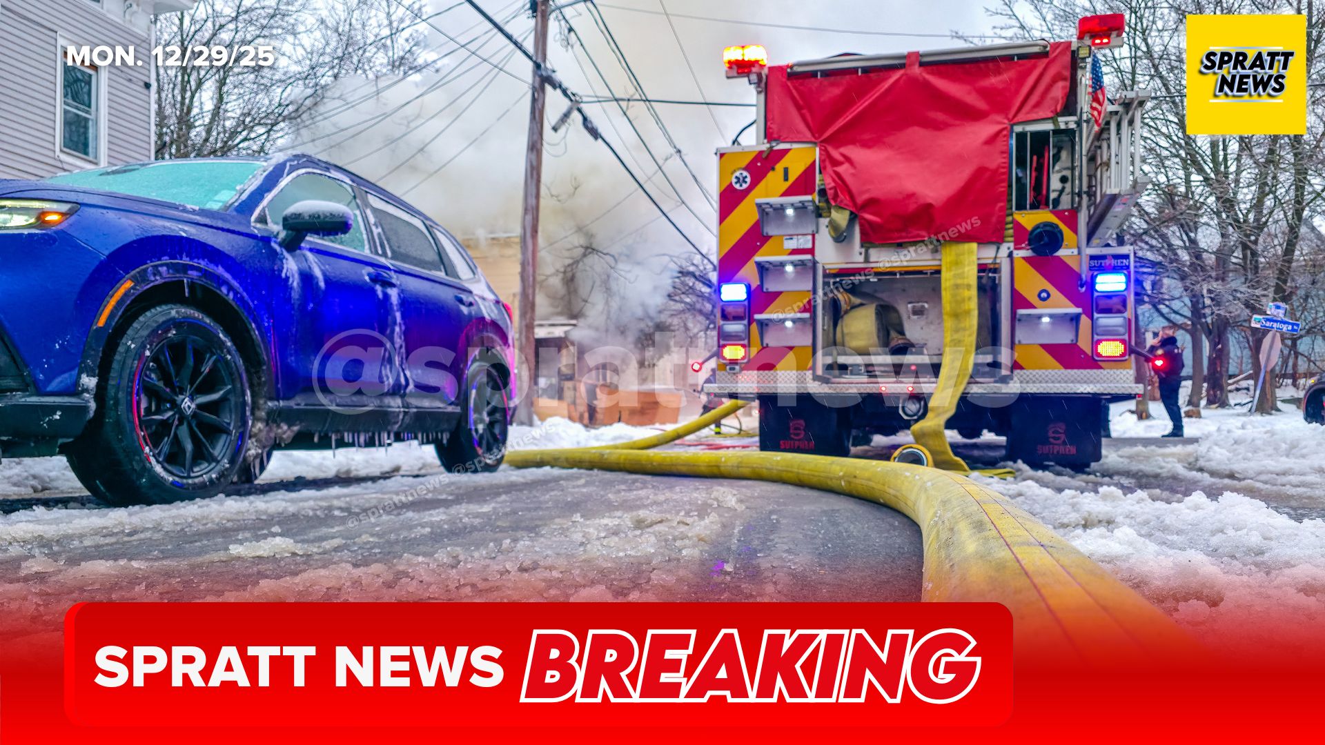 Spratt News - #BREAKING | Fire crews are battling a... | Facebook