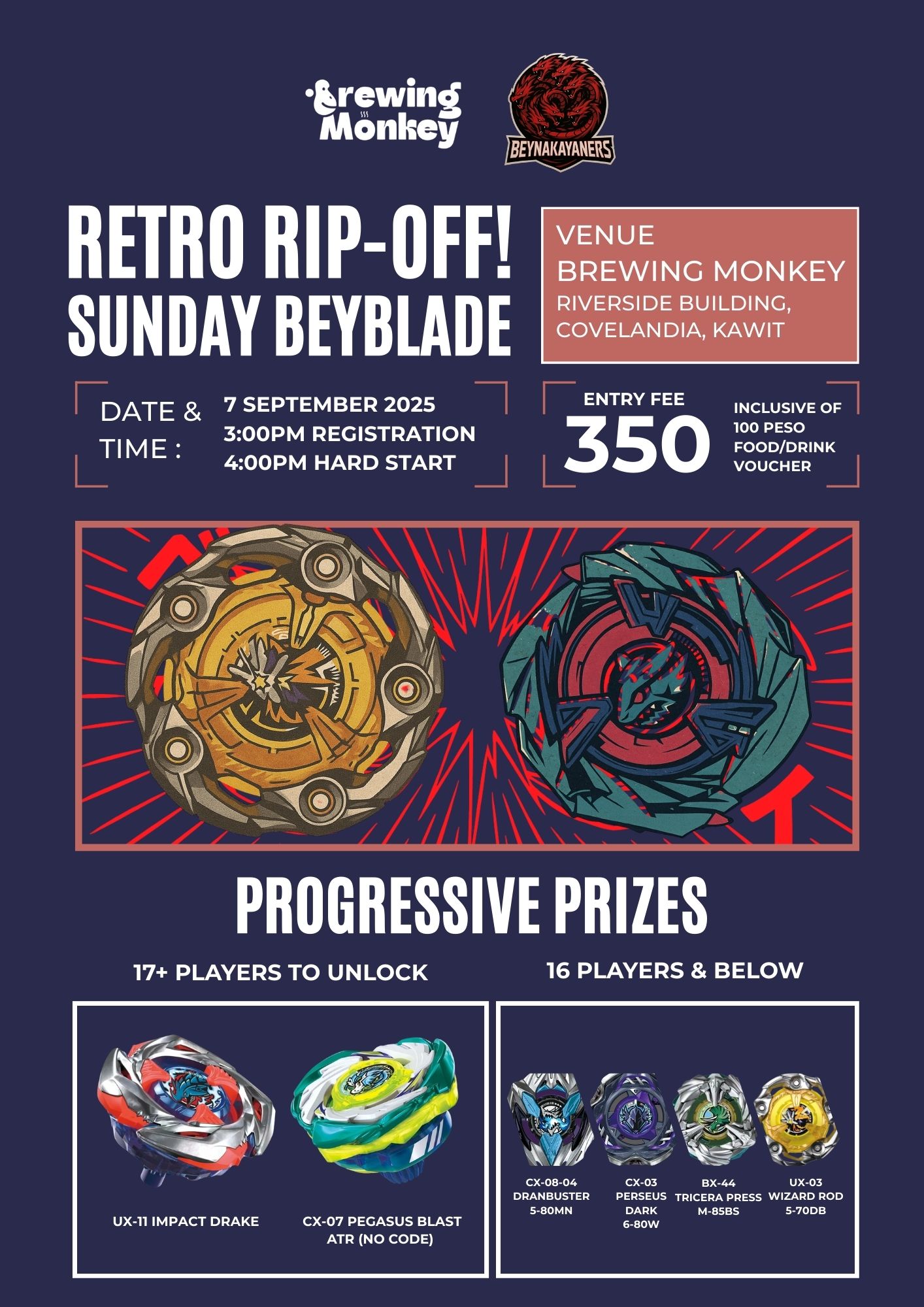BEYnakayaners - RETRO RIP-OFF! Sunday Beyblade 🗓️ Date:... | Facebook