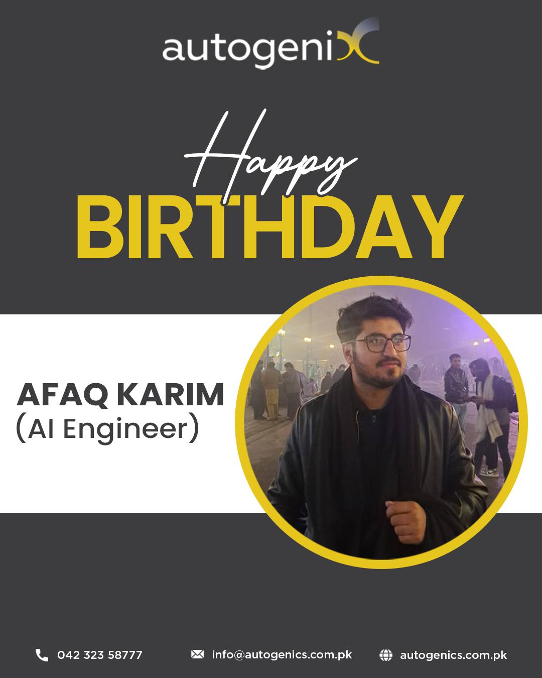 Happy Birthday Afaq Karim! We hope... - Autogenics Automation | Facebook