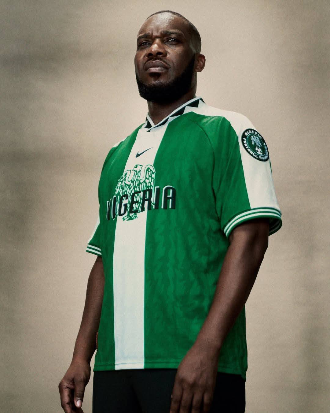 Nigeria 1996 jersey and tracksuit re-issue by Nike