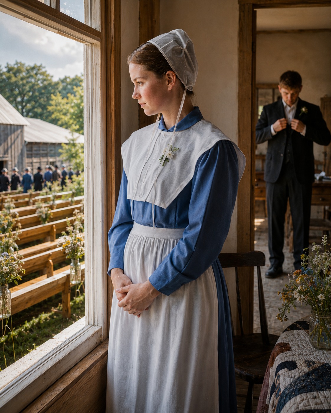 blue amish wedding dress An looks almost nothing like the ones most of us picture, starting with the color of the dress. 💐 Weddings are typically held on a Tuesday or Thursday in late crushed velvet The skirt Purple and Black Haunted Option:Yes Headband