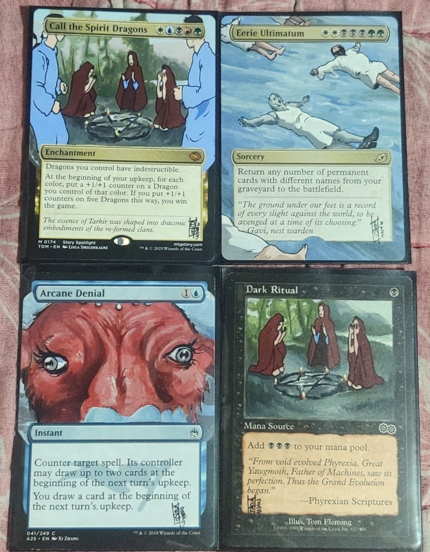 hand painted mtg cards (Merfolk) 100% Hand-Drawn 100ct Textured Matte TCG/MTG Card Art Sleeves by Realm Guard : Toys & Games Rypie MTG Alters