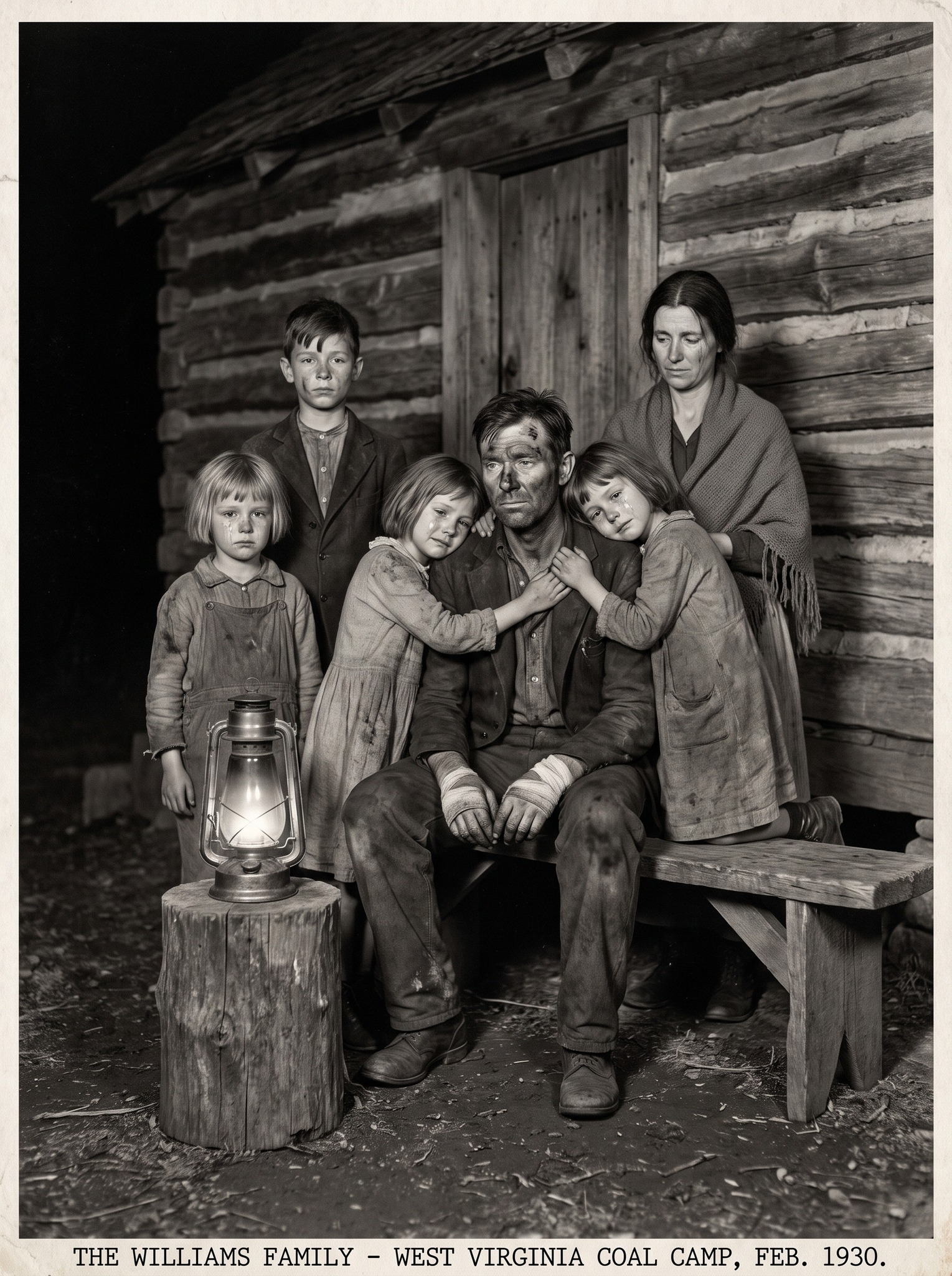 Williams family's coal mining struggles in 1930 West Virginia