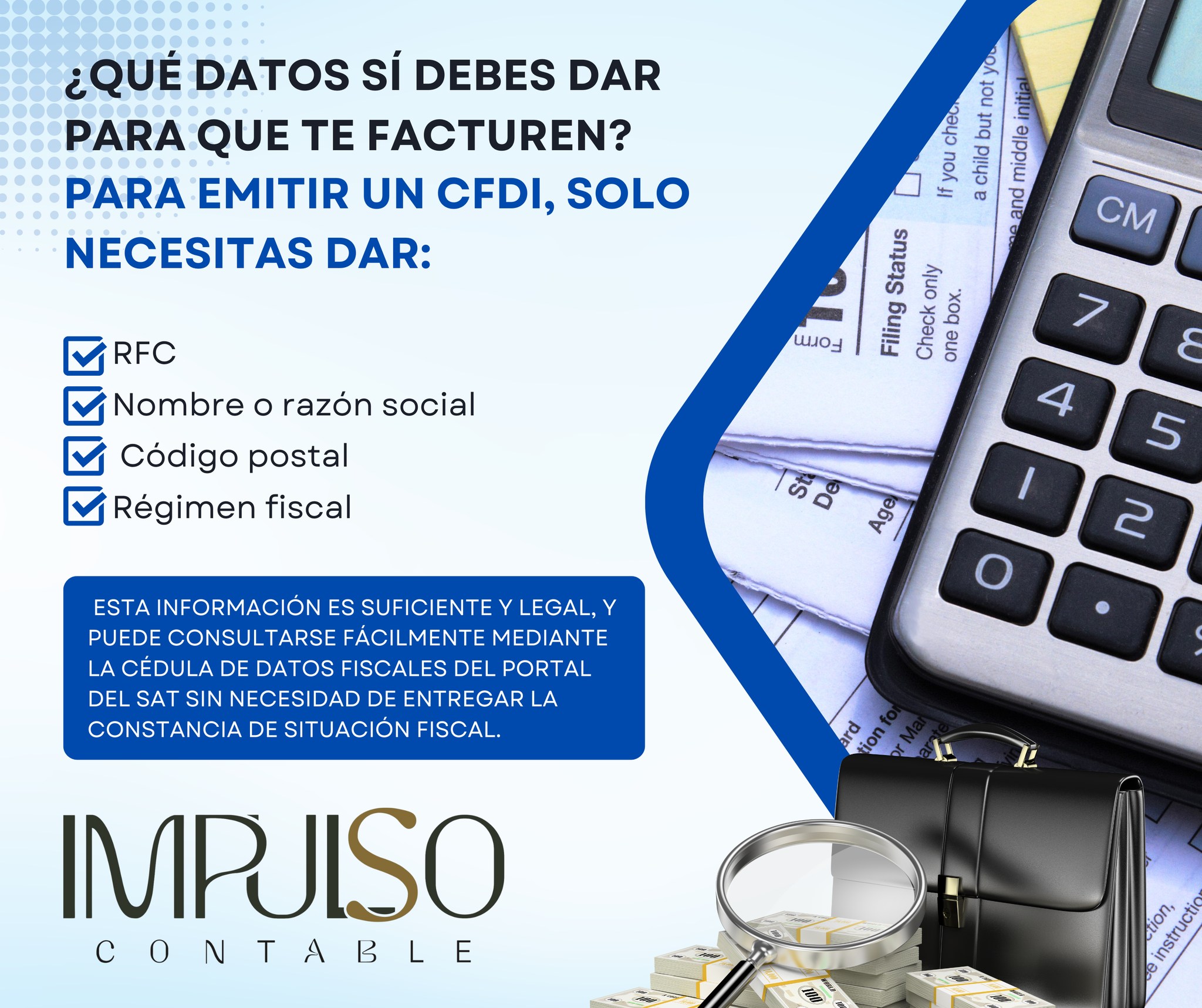 Impulso - 🧾 ¿Te pidieron demasiados datos para facturarte? Ojo con esto ...
