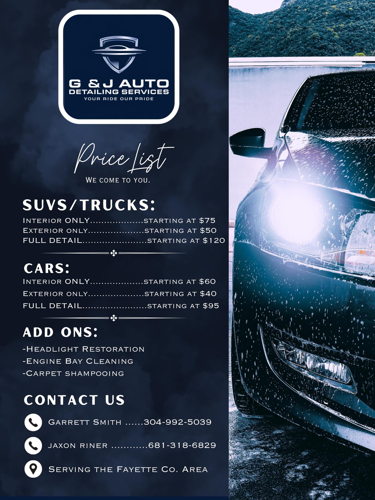 G&J Auto Detailing Services